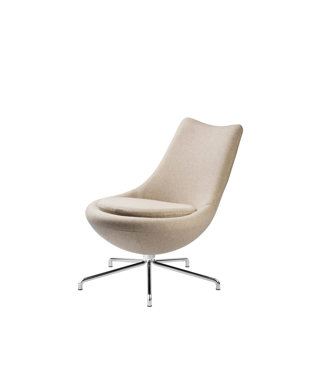 L40 Bellamie - Loungestol - Stål - Beige