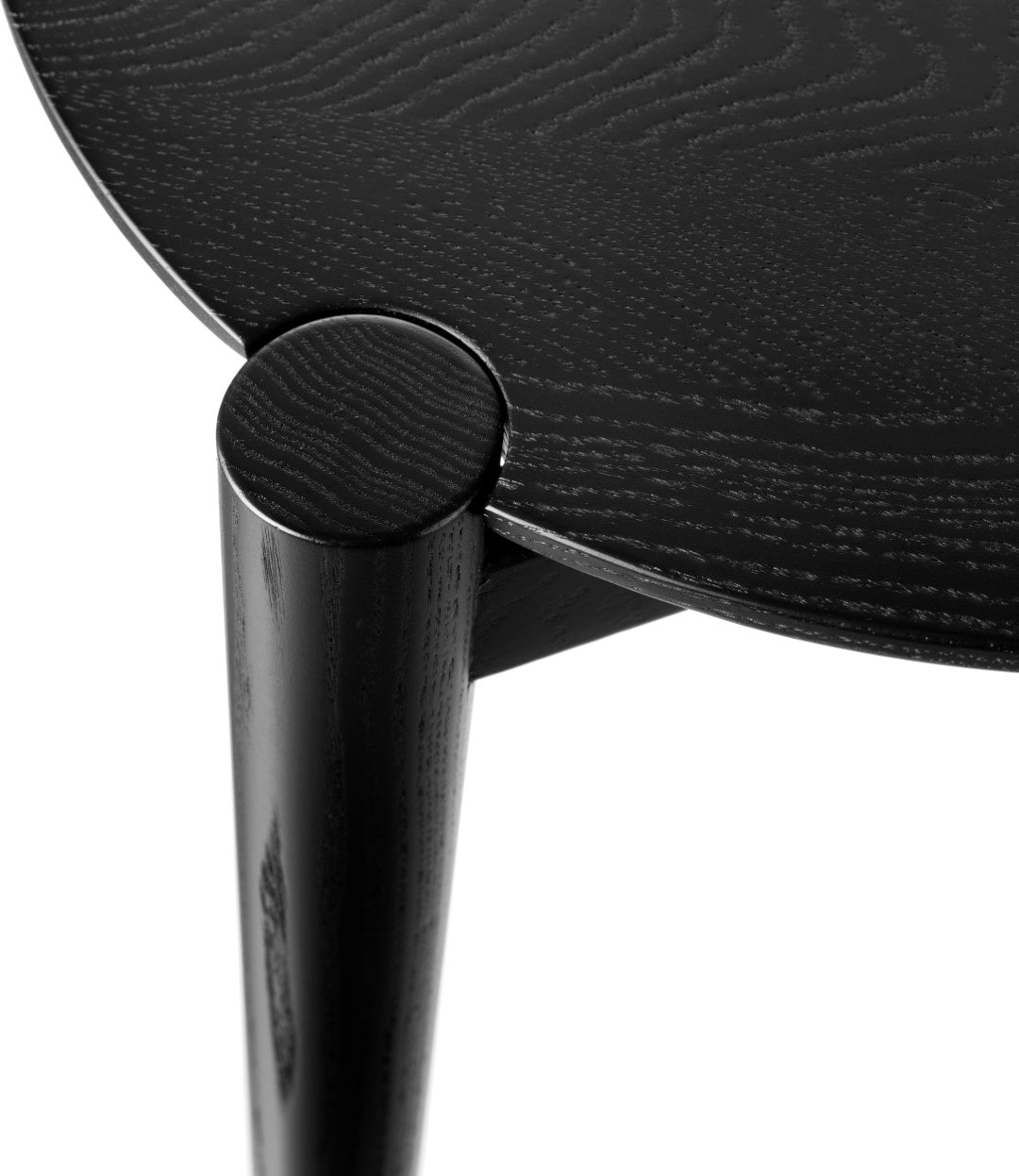 D102 Søs - Sofabord - Eg - Jet Black - Ø55