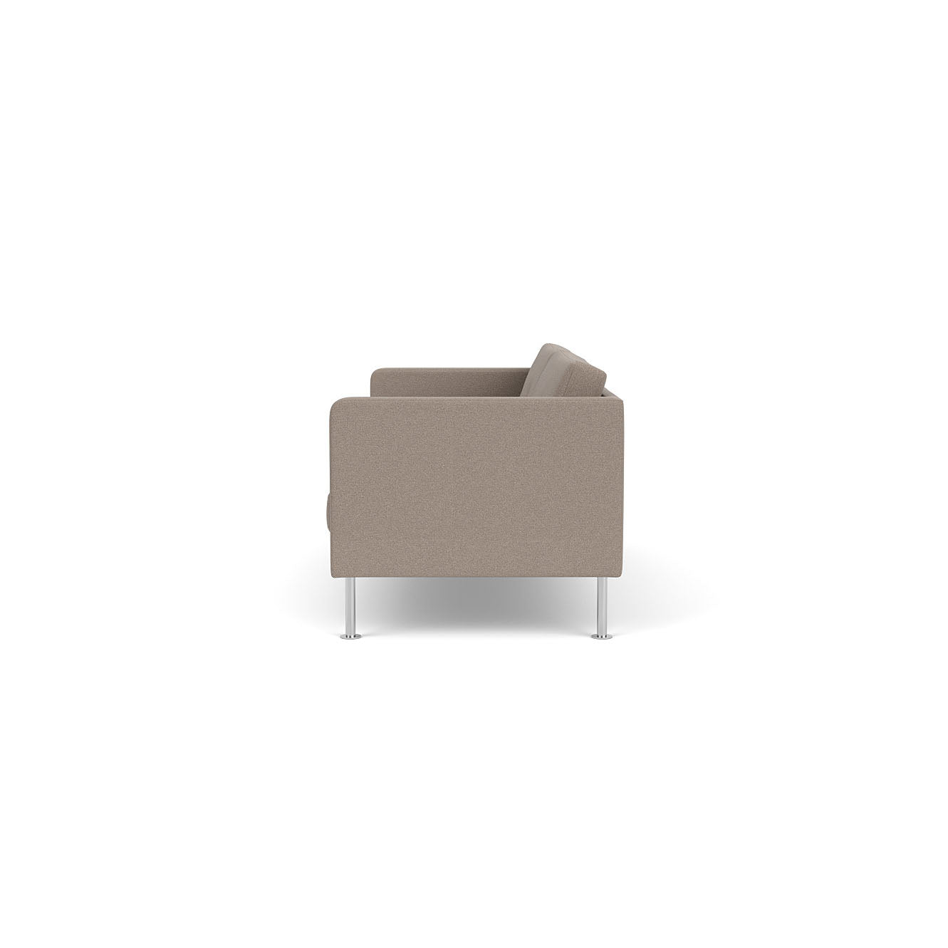 L42 Firhøj - 2,5 pers. sofa - Stål - Stone (181)