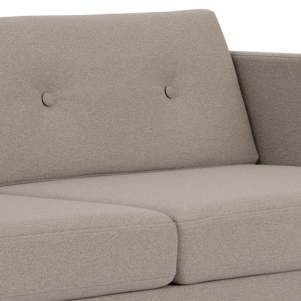 L42 Firhøj - 2,5 pers. sofa - Stål - Stone (181)