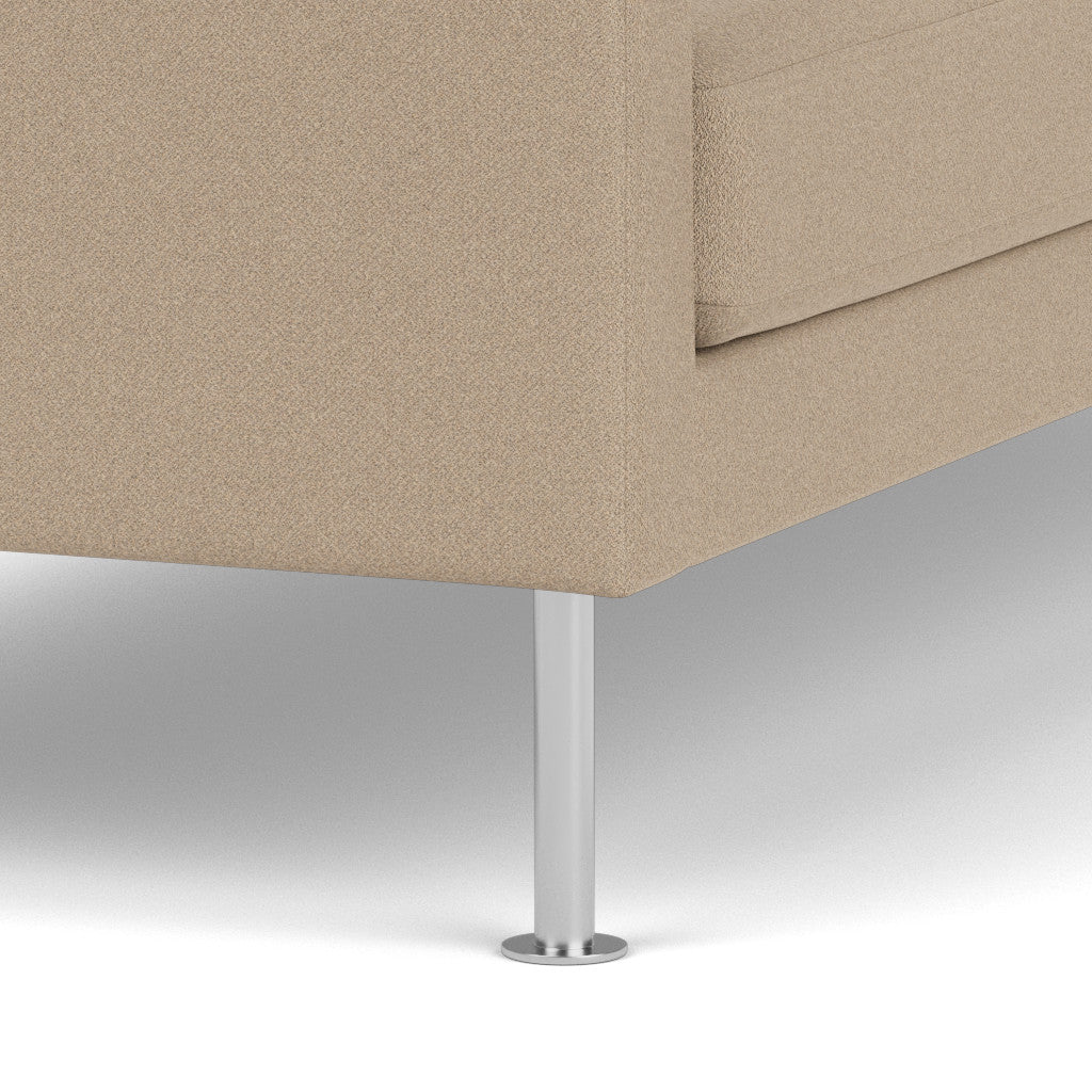 L42 Firhøj - 2,5 pers. sofa - Stål - Beige (61252)