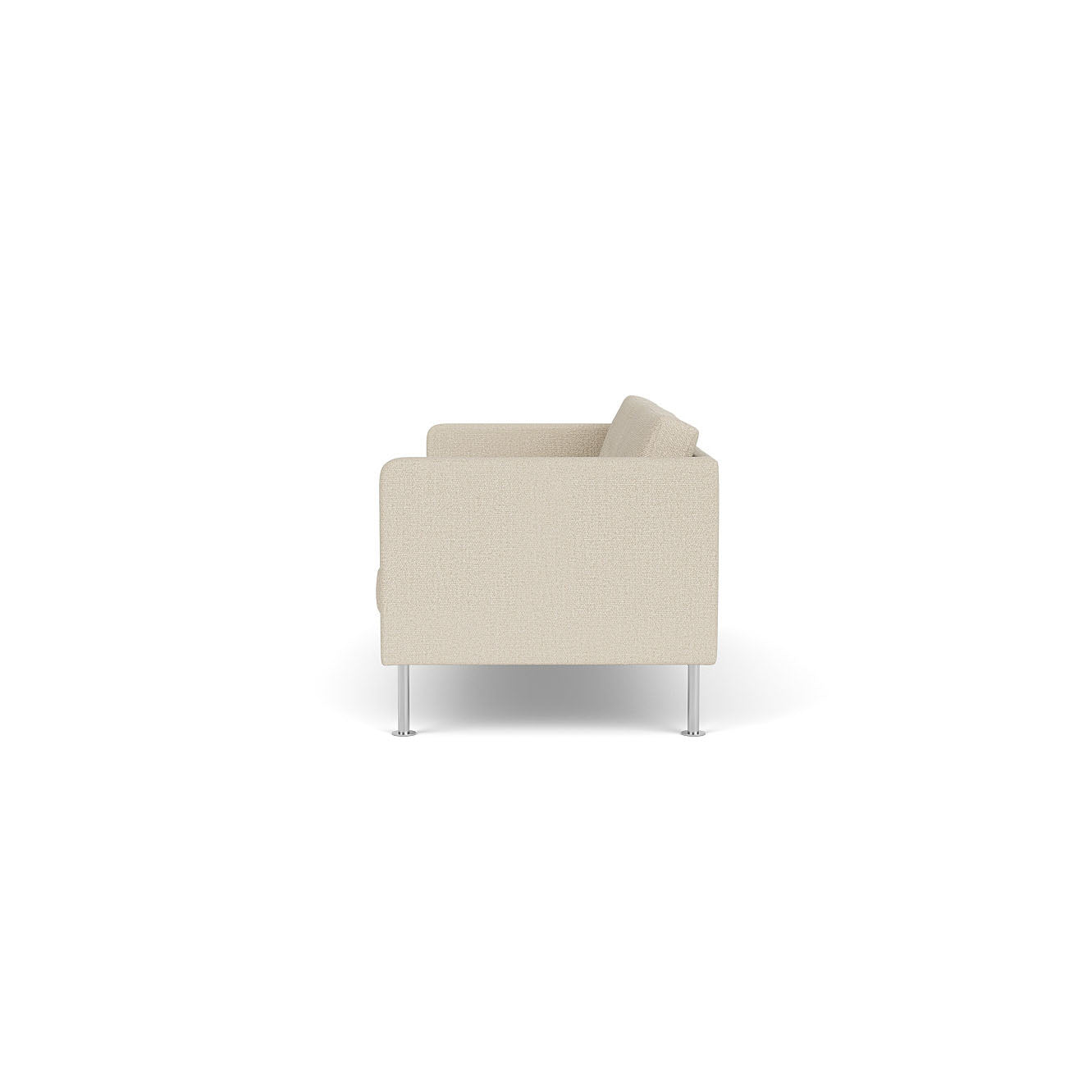 L42 Firhøj - 2,5 pers. sofa - Stål - Beige (00)