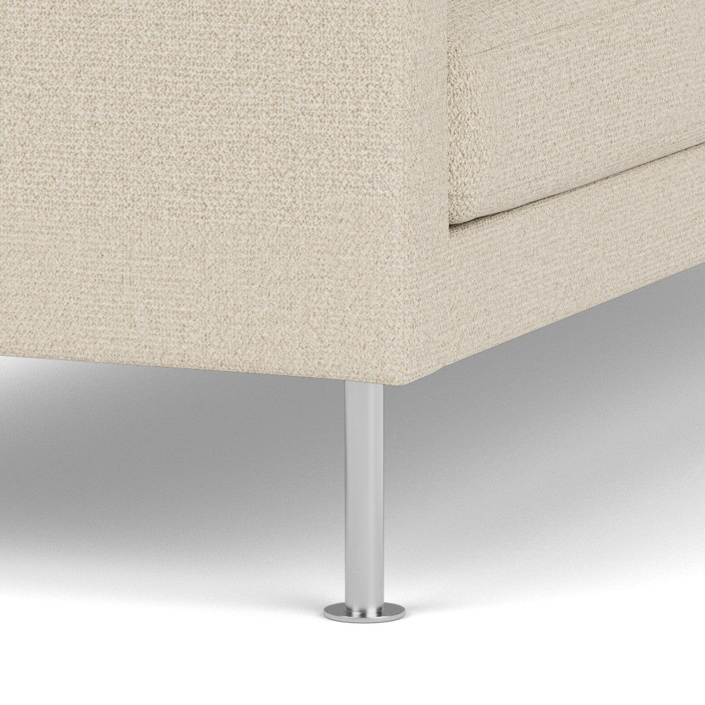 L42 Firhøj - 2,5 pers. sofa - Stål - Beige (00)