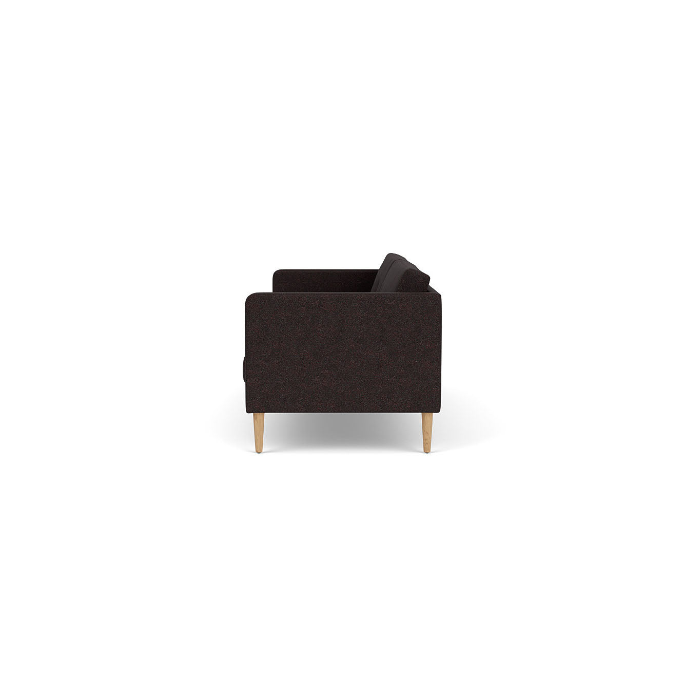 L42 Firhøj - 3 pers. sofa - Eg - Black-Brown