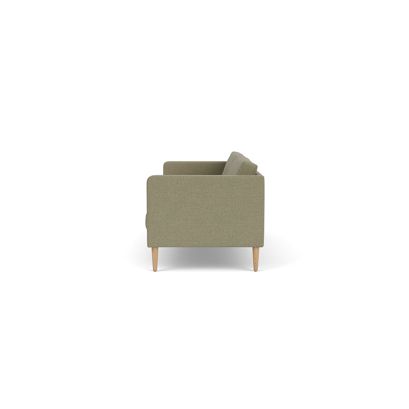 L42 Firhøj - 3 pers. sofa - Eg - Green (58)