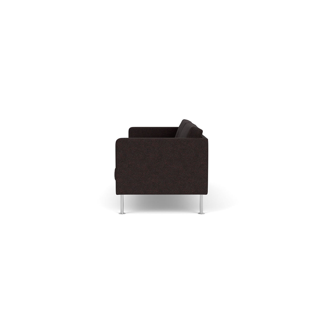 L42 Firhøj - 3 pers. sofa - Stål - Black-Brown