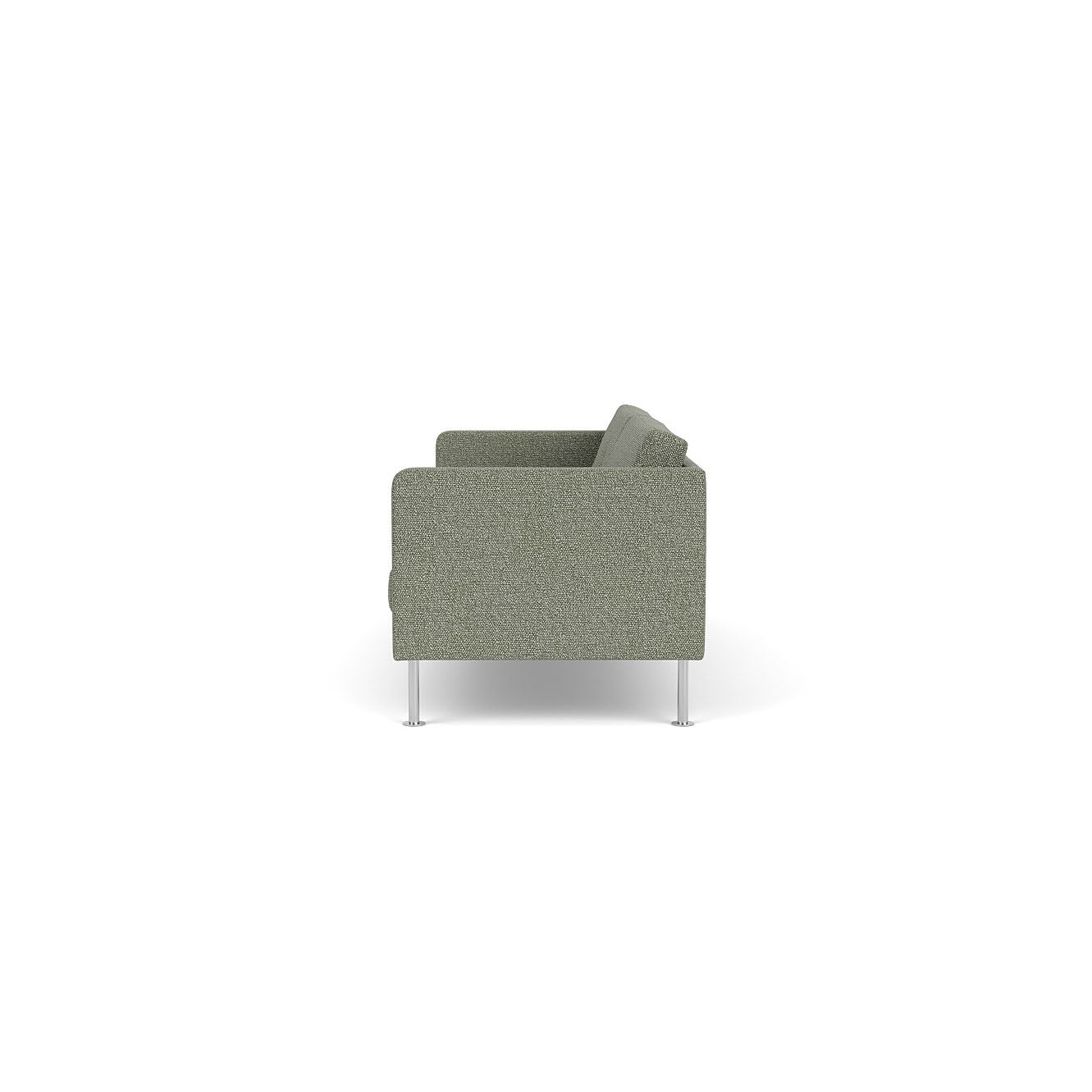 L42 Firhøj - 3 pers. sofa - Stål - Green-Melange