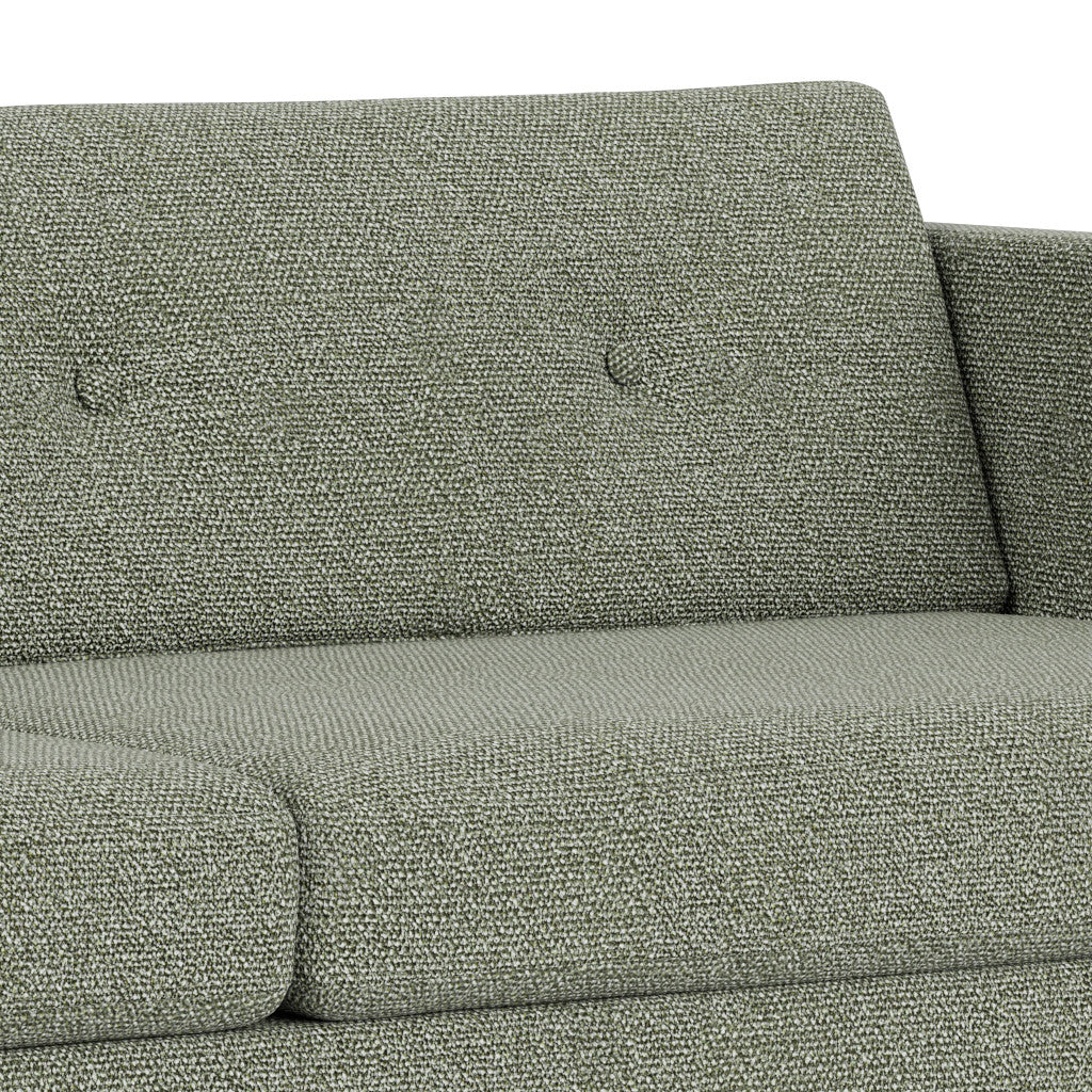 L42 Firhøj - 3 pers. sofa - Stål - Green-Melange