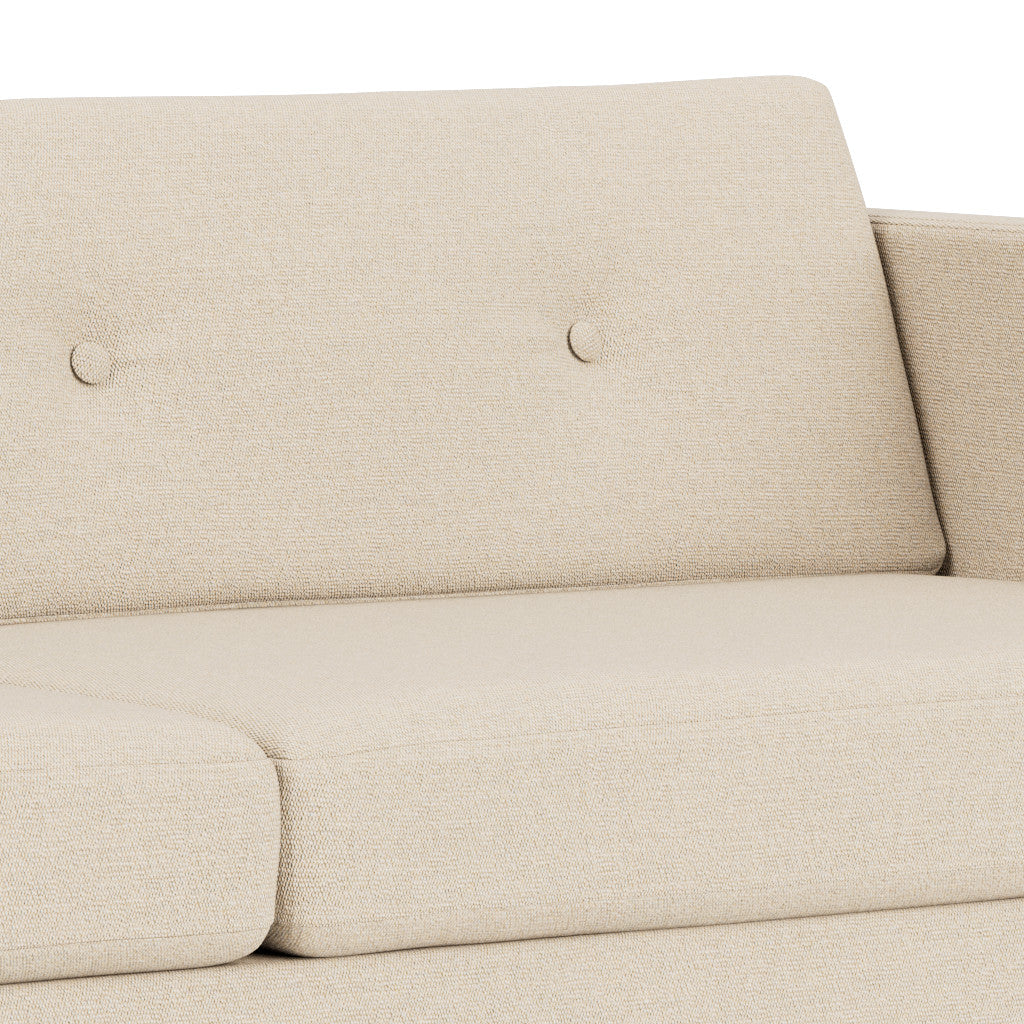 L42 Firhøj - 3 pers. sofa - Stål - Beige (90)