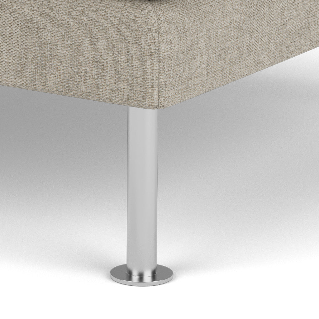 L42 Firhøj - Puf - Stål - Light Grey (30)