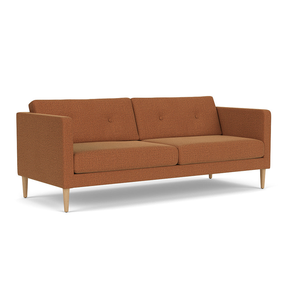 L42 Firhøj - 2,5 pers. sofa - Eg - Brown-Orange