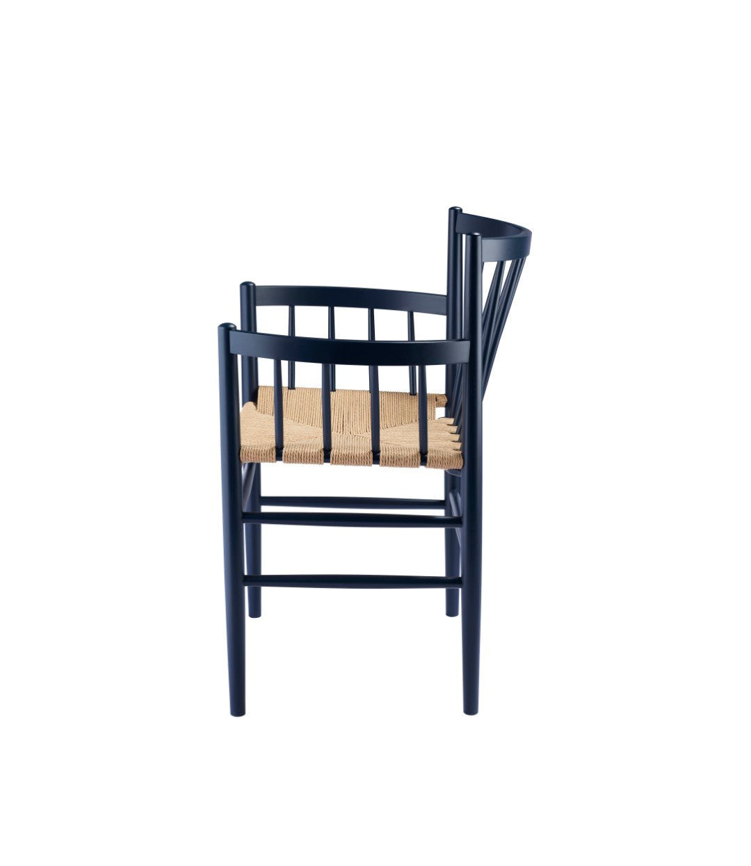 J81 Stol i Bøg Steel Blue af Jørgen Bækmark