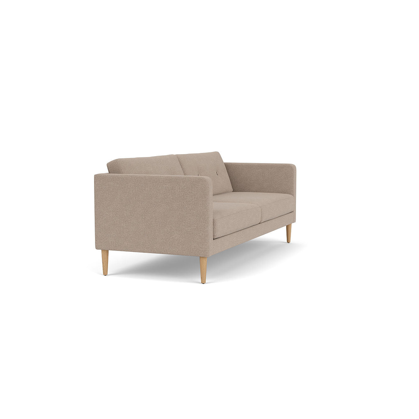L42 Firhøj 2,5 pers. sofa i Eg Natur Lakeret MLF Beige (61) MTO af Unit10