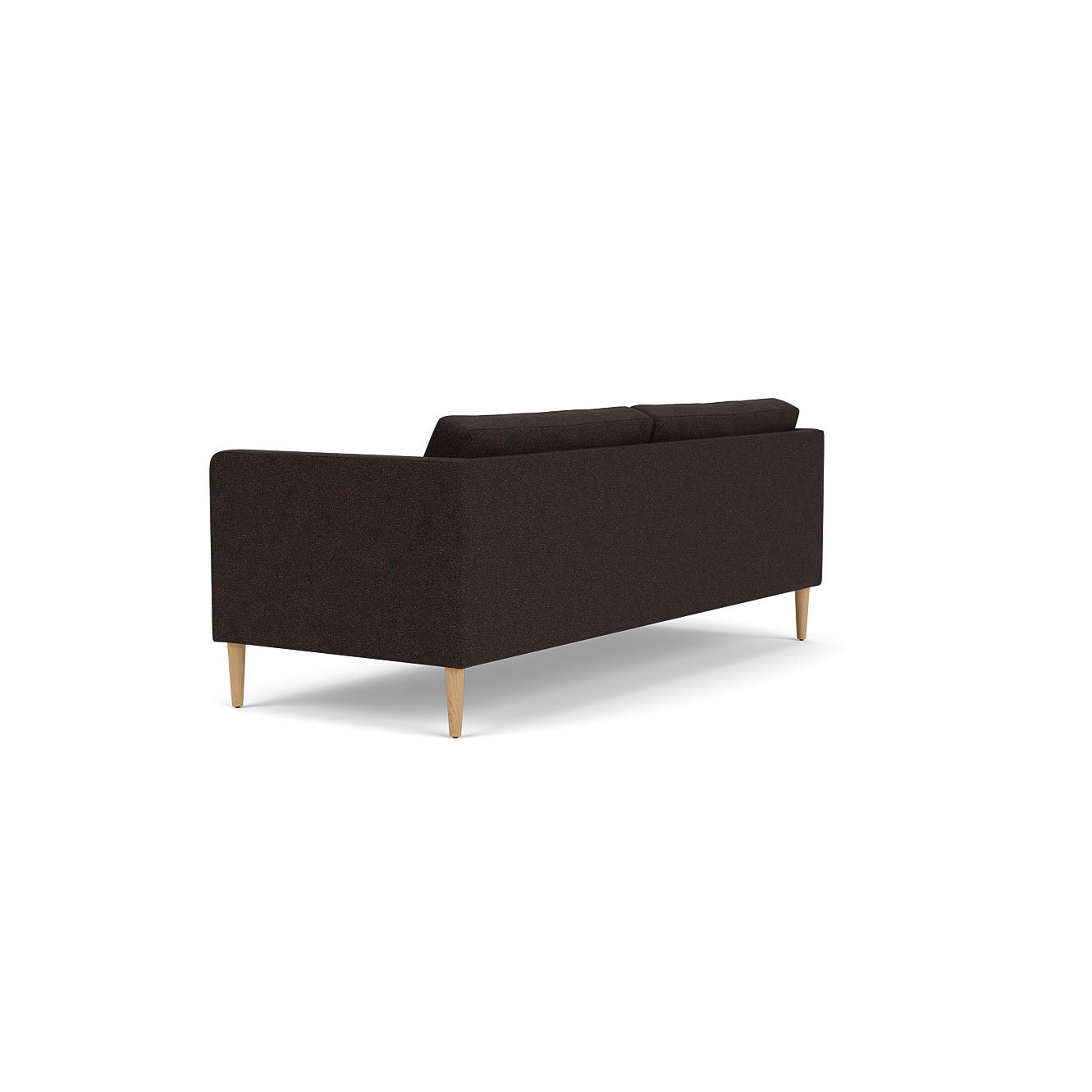 L42 - Firhøj - 2,5 pers. sofa Eg, Natur, Lakeret, Bowen, Black-Brown (7030.21) - MTO af Unit10