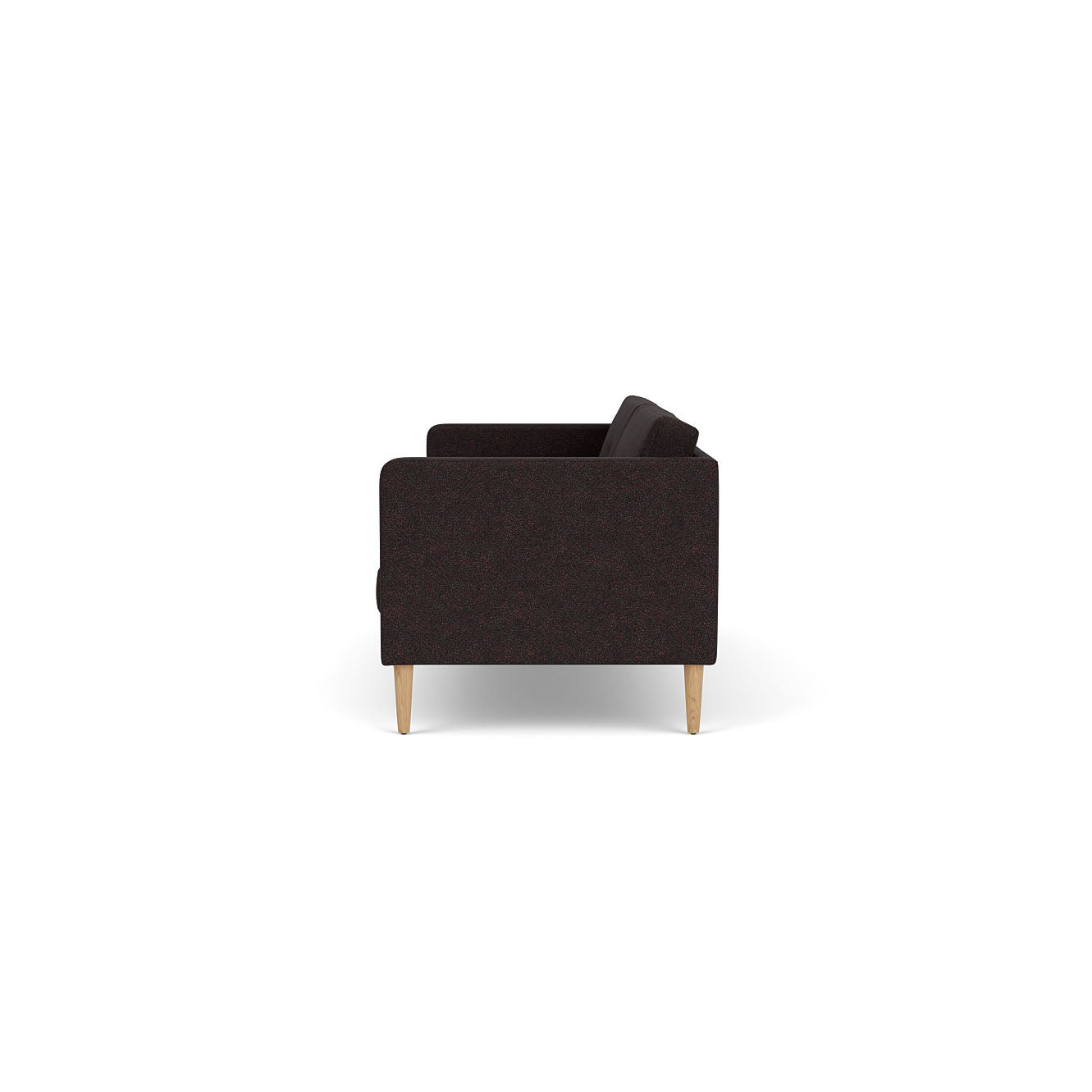 L42 - Firhøj - 2,5 pers. sofa Eg, Natur, Lakeret, Bowen, Black-Brown (7030.21) - MTO af Unit10