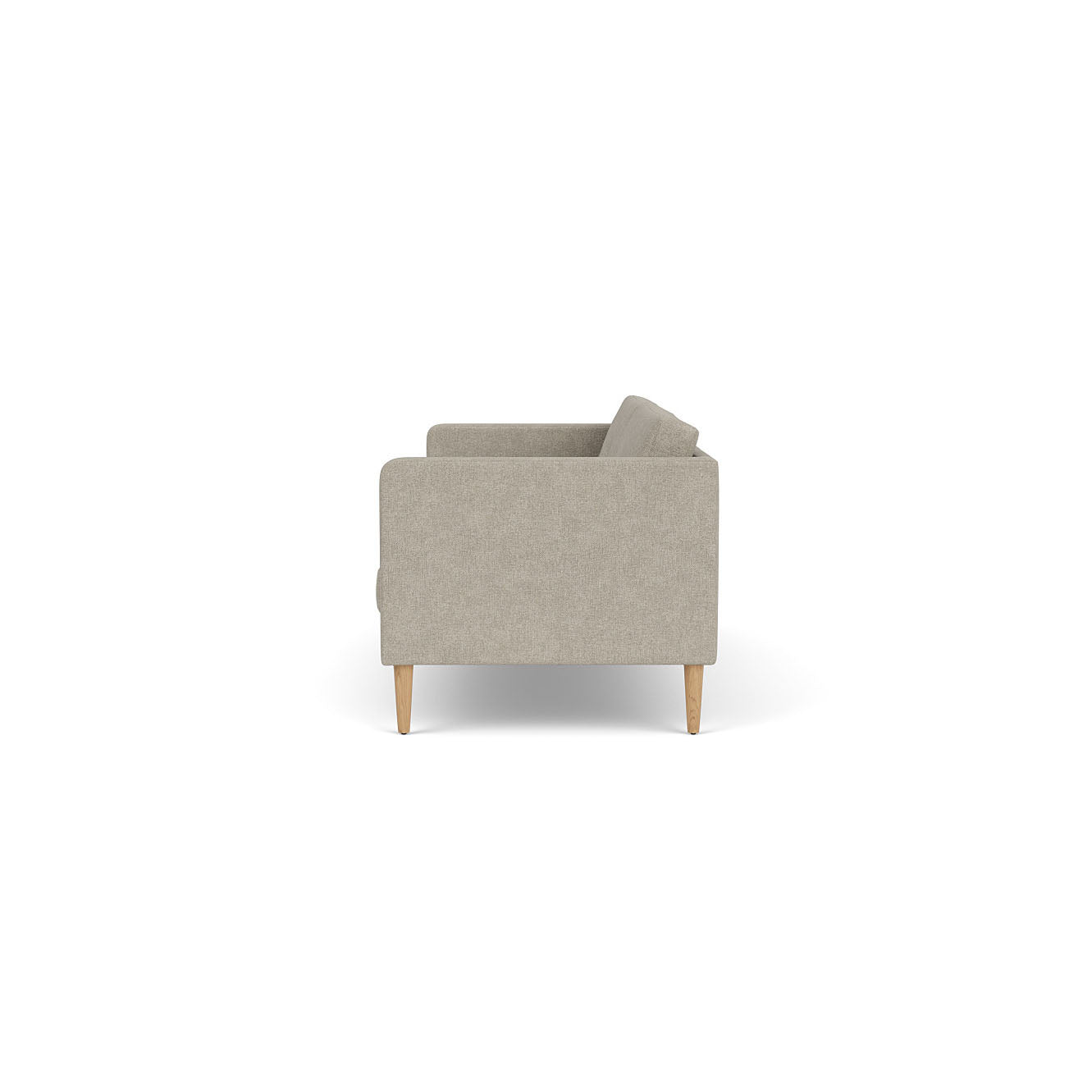 L42 - Firhøj - 2,5 pers. sofa Eg, Natur, Lakeret, Cosmo, Light Grey (30) - MTO af Unit10