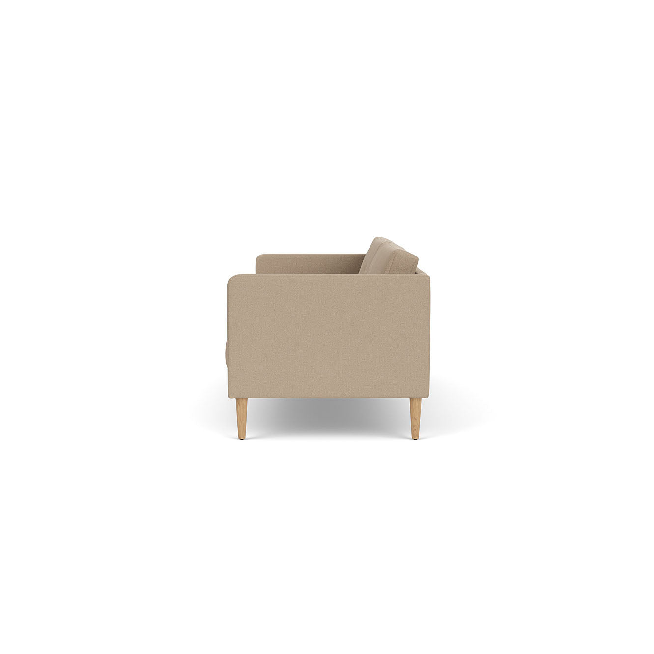 L42 - Firhøj - 2,5 pers. sofa Eg, Natur, Lakeret, Grain, Beige (61252) - MTO af Unit10