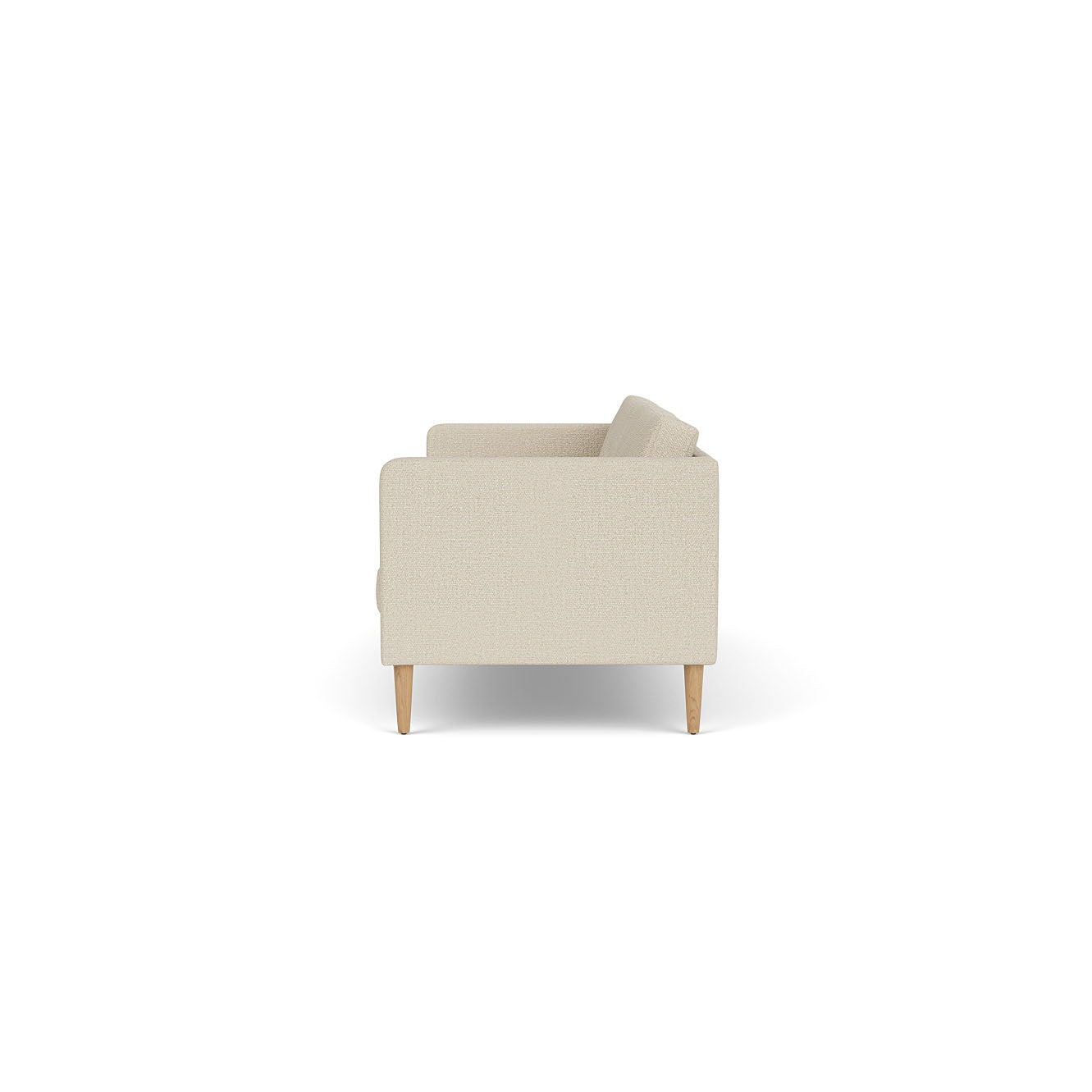 L42 - Firhøj - 2,5 pers. sofa Eg, Natur, Lakeret, Monza, Beige (00) - MTO af Unit10