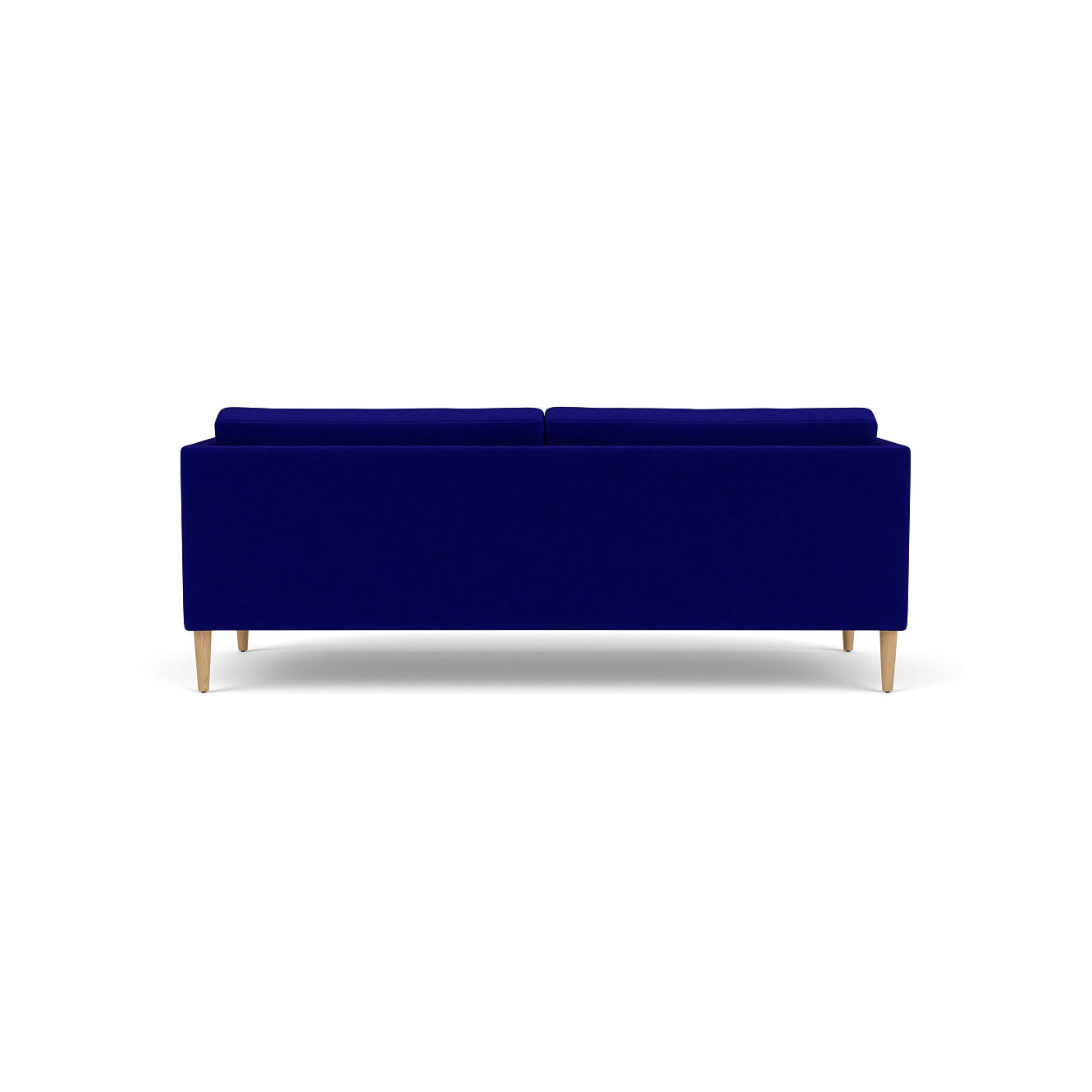 L42 - Firhøj - 2,5 pers. sofa Eg, Natur, Lakeret, Ploegwool, Blue (43) - MTO af Unit10
