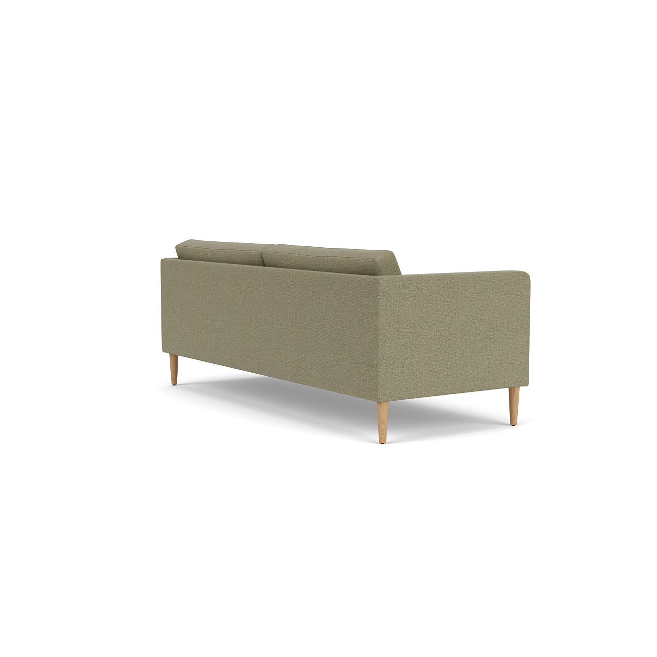 L42 - Firhøj - 2,5 pers. sofa Eg, Natur, Lakeret, Prairie, Green (58) - MTO af Unit10