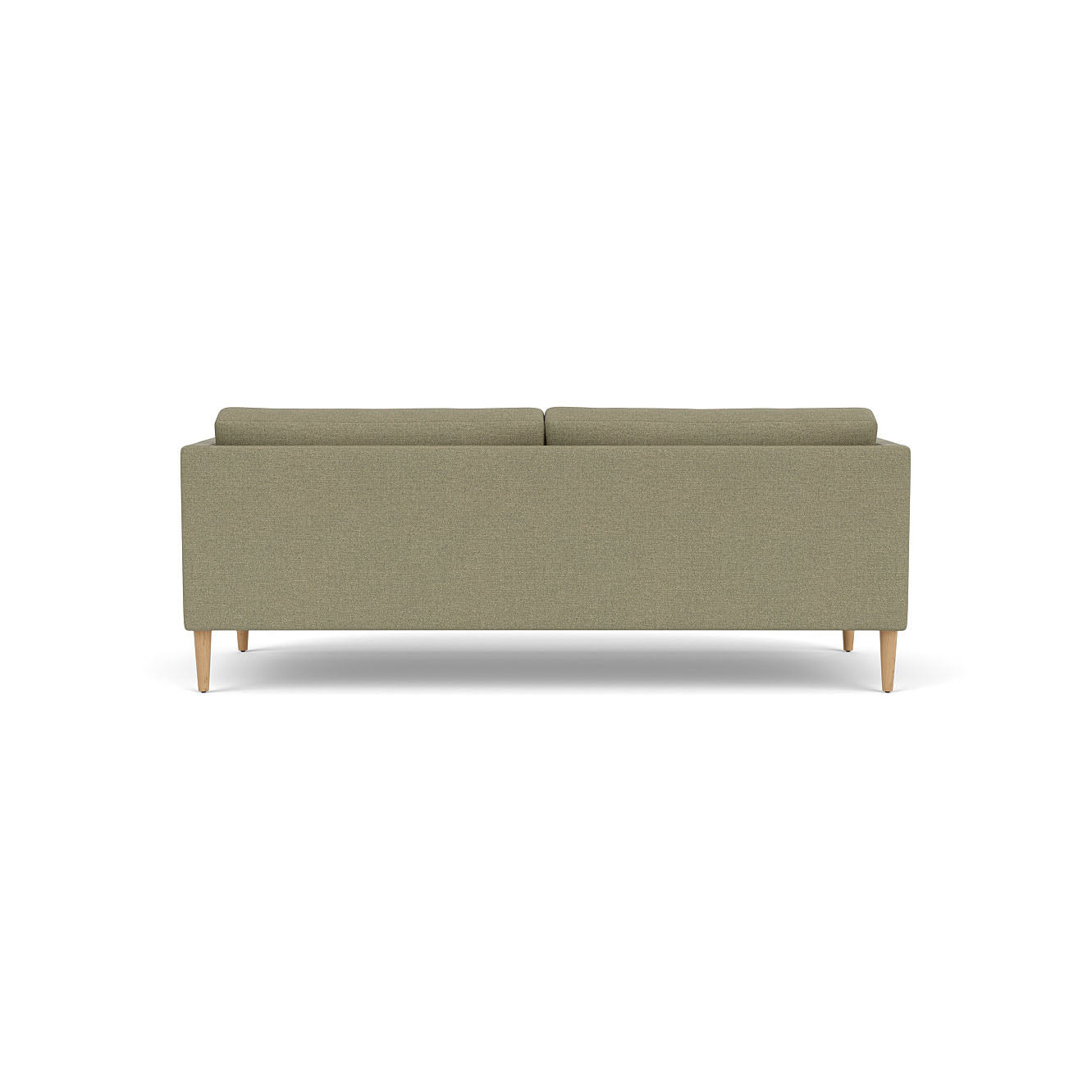 L42 - Firhøj - 2,5 pers. sofa Eg, Natur, Lakeret, Prairie, Green (58) - MTO af Unit10