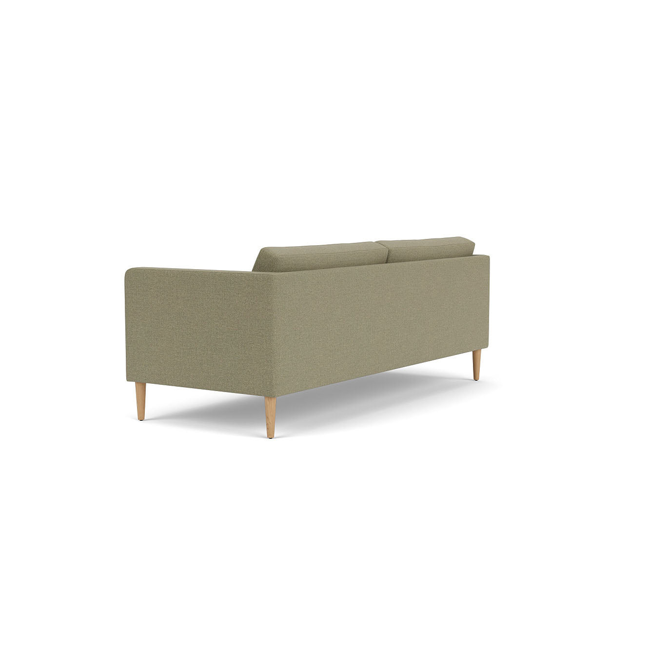 L42 - Firhøj - 2,5 pers. sofa Eg, Natur, Lakeret, Prairie, Green (58) - MTO af Unit10