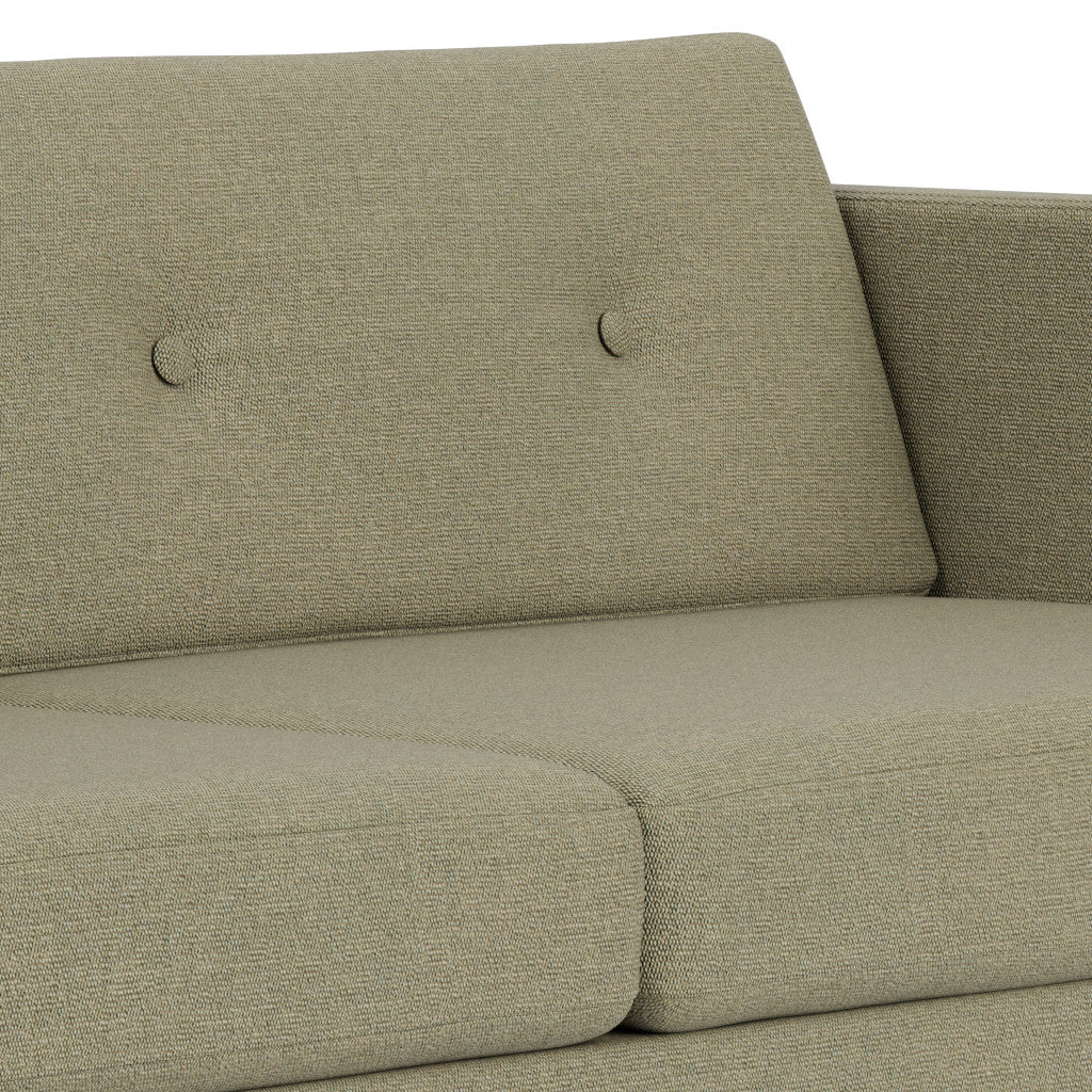 L42 - Firhøj - 2,5 pers. sofa Eg, Natur, Lakeret, Prairie, Green (58) - MTO af Unit10