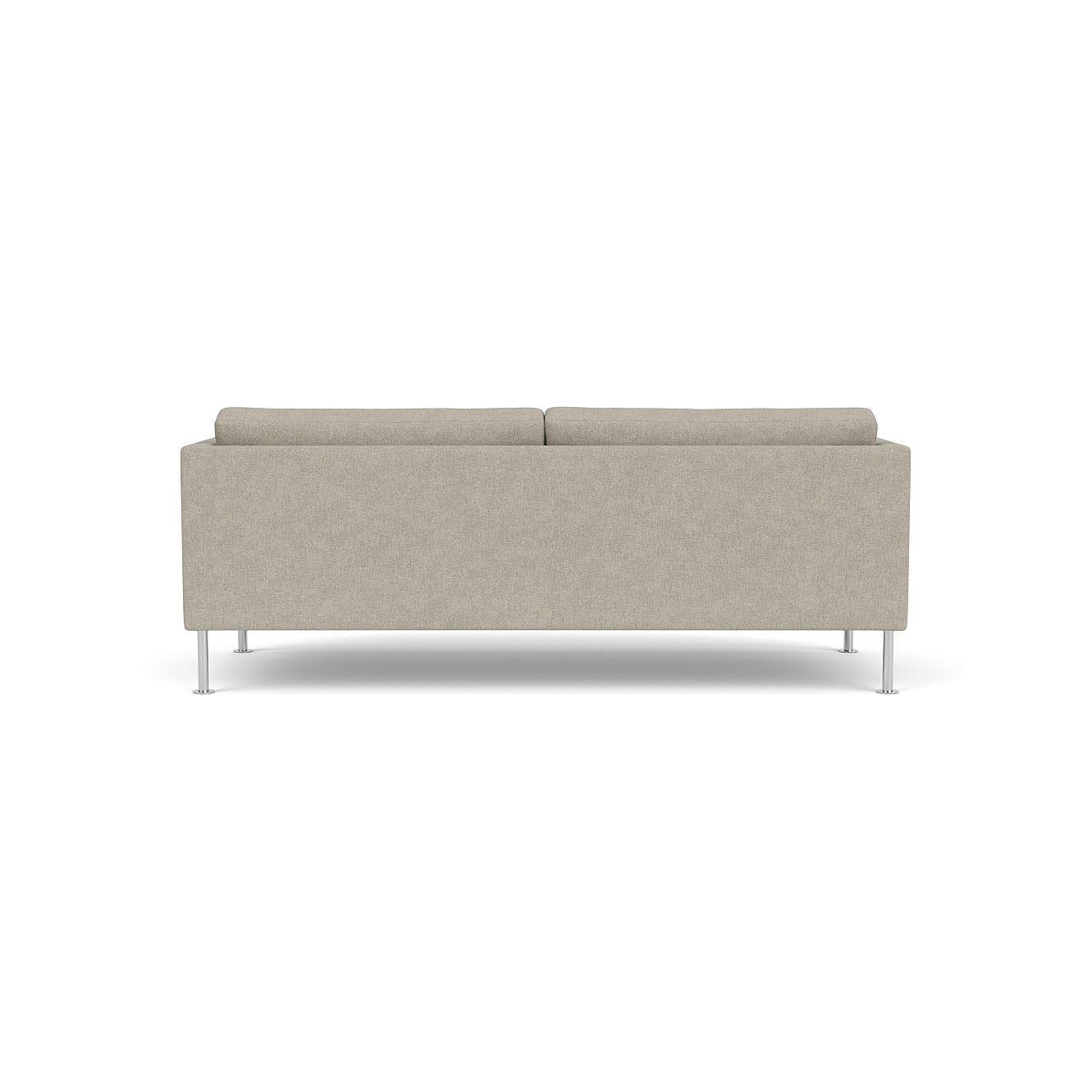 L42 - Firhøj - 2,5 pers. sofa Stål, Metal, Børstet, Cosmo, Light Grey (30) - MTO af Unit10