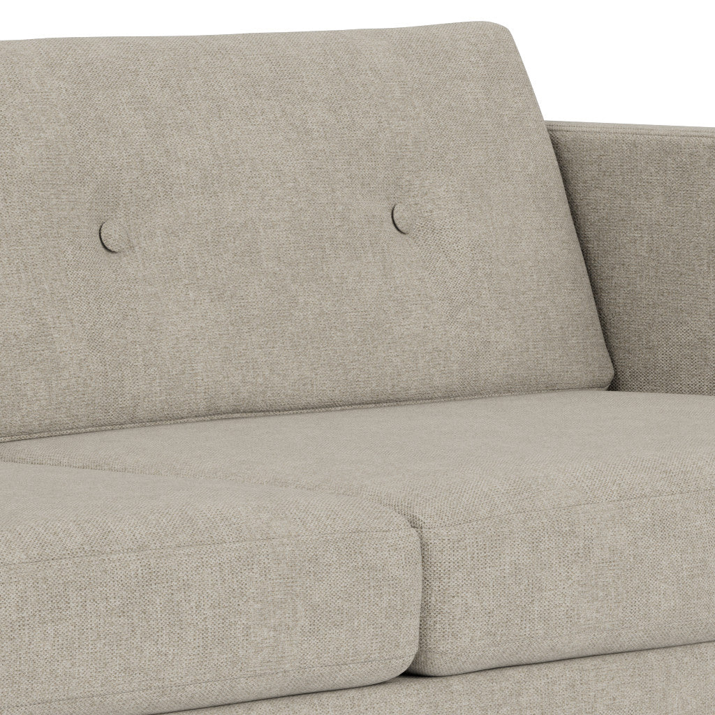 L42 - Firhøj - 2,5 pers. sofa Stål, Metal, Børstet, Cosmo, Light Grey (30) - MTO af Unit10