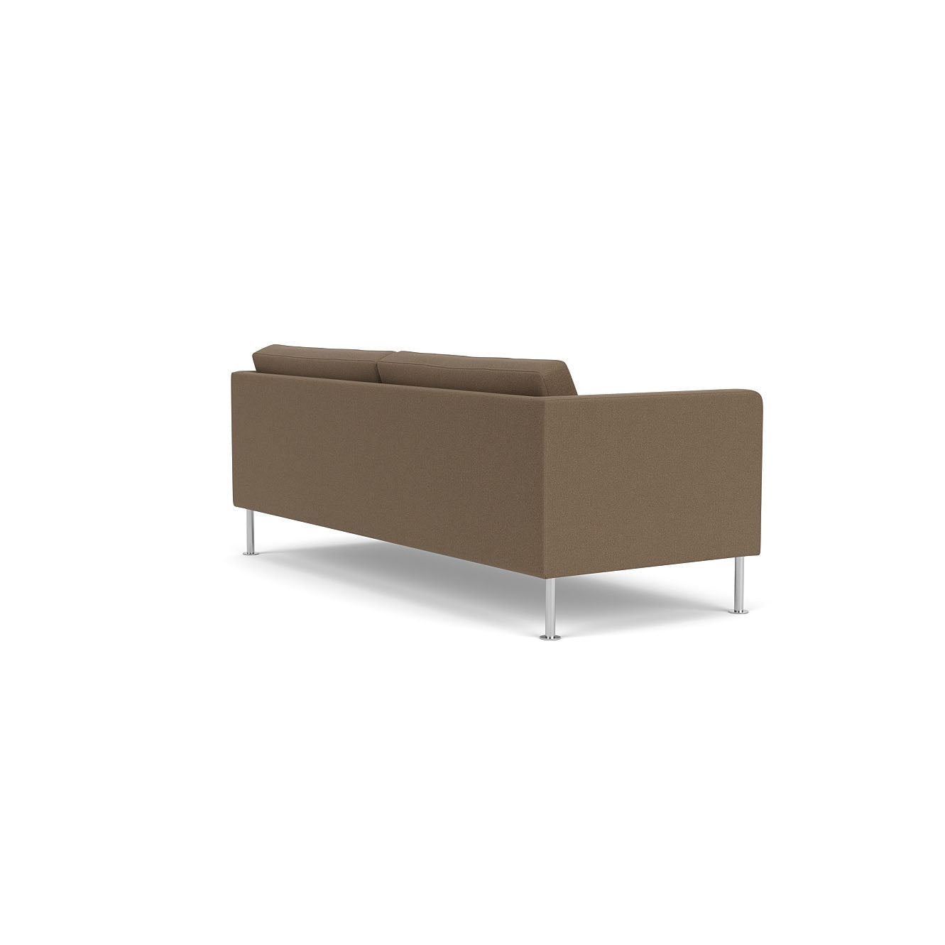 L42 - Firhøj - 2,5 pers. sofa Stål, Metal, Børstet, Grain, Taupe (61230) - MTO af Unit10
