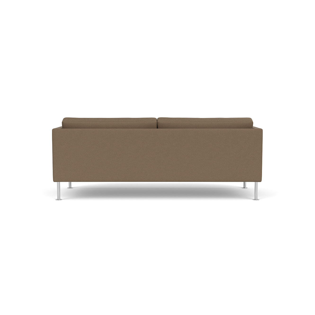 L42 - Firhøj - 2,5 pers. sofa Stål, Metal, Børstet, Grain, Taupe (61230) - MTO af Unit10