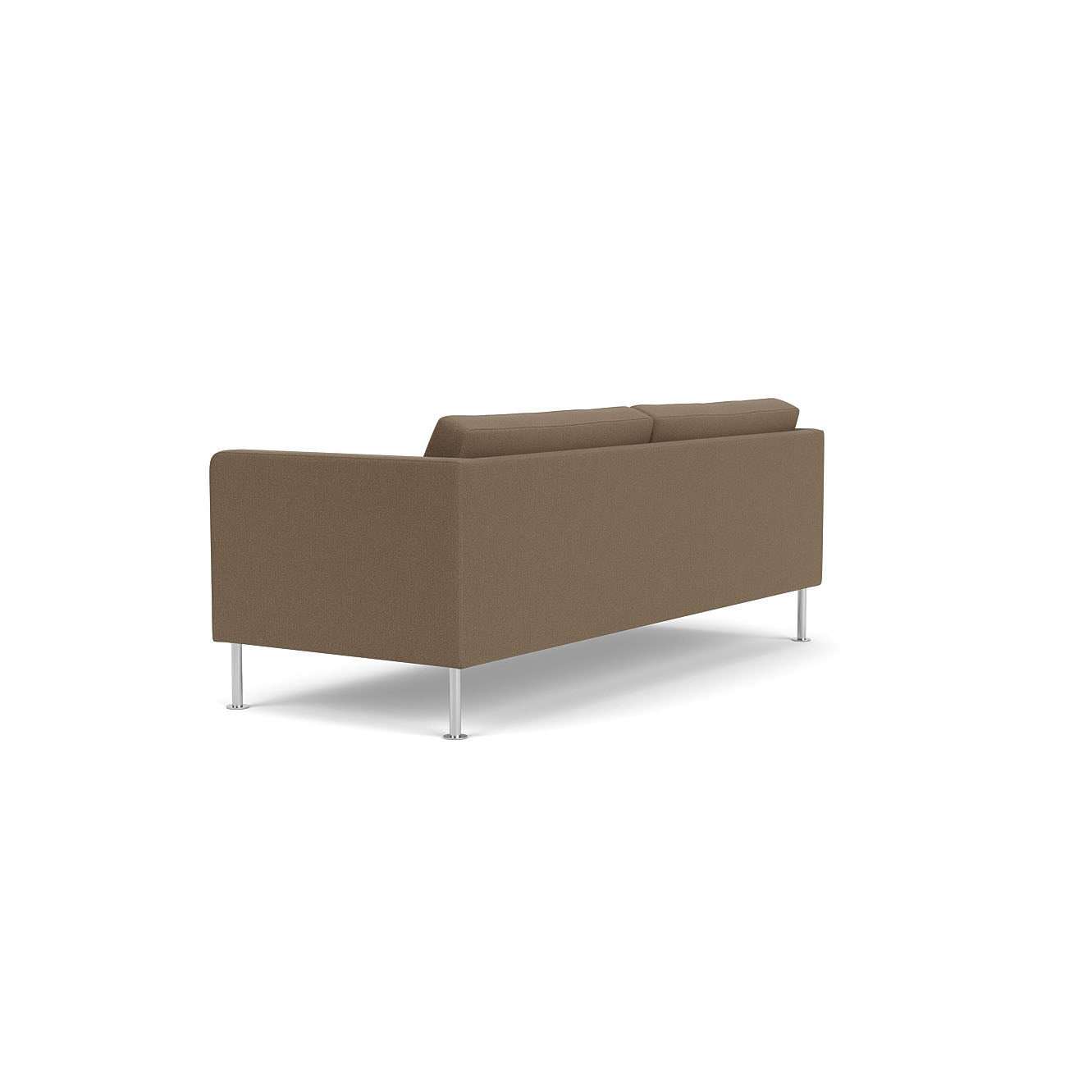 L42 - Firhøj - 2,5 pers. sofa Stål, Metal, Børstet, Grain, Taupe (61230) - MTO af Unit10