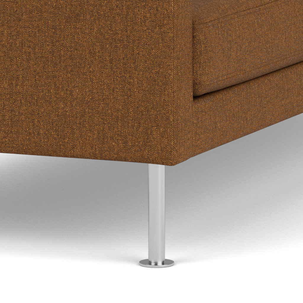 L42 - Firhøj - 2,5 pers. sofa Stål, Metal, Børstet, MLF, Brown (15) - MTO af Unit10