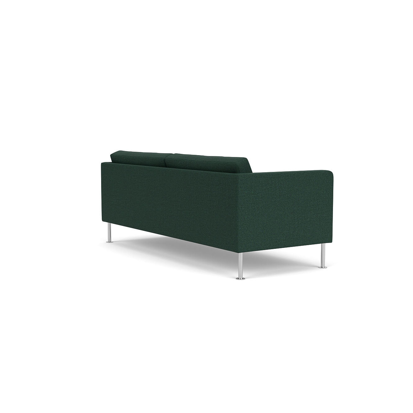 L42 - Firhøj - 2,5 pers. sofa Stål, Metal, Børstet, MLF, Green (32) - MTO af Unit10