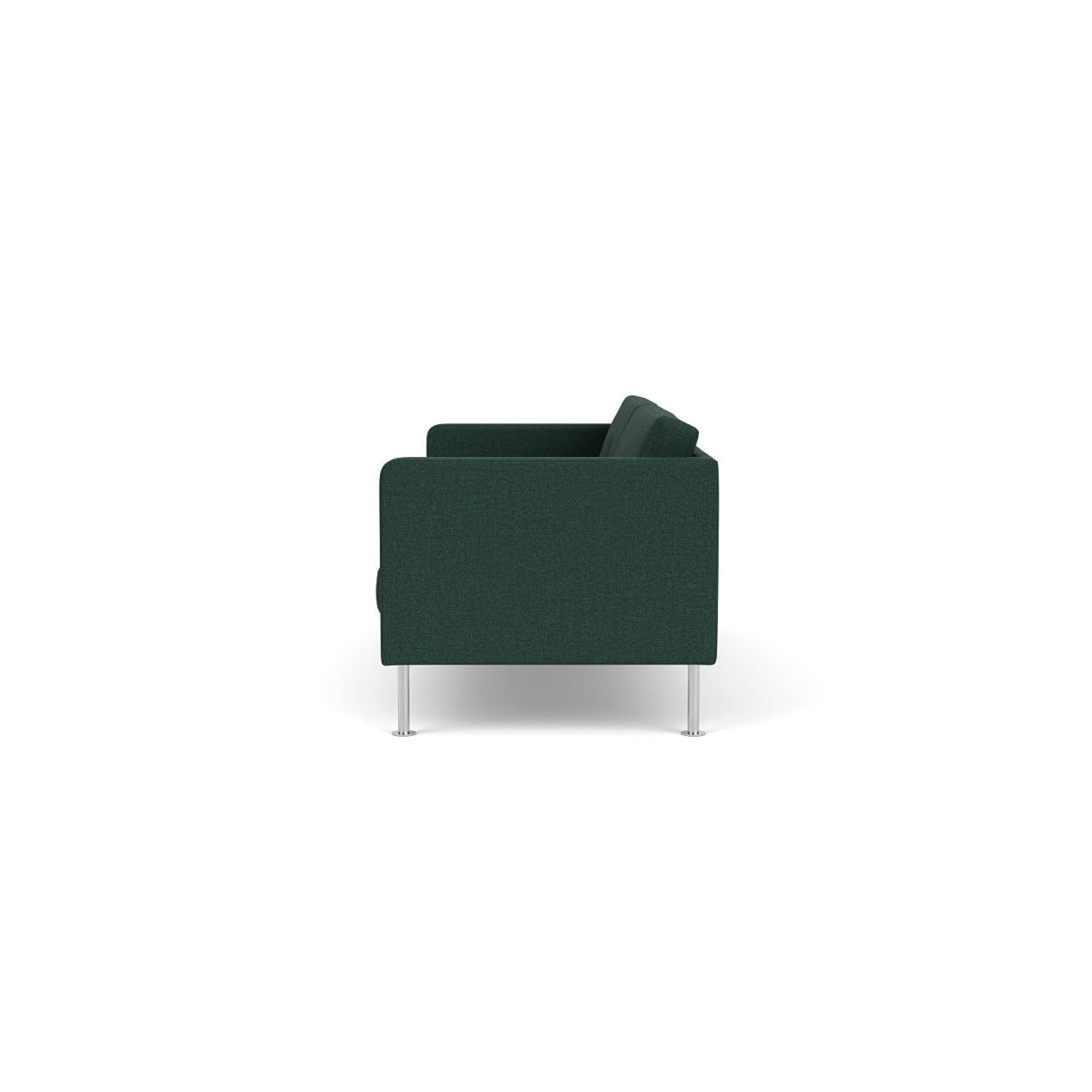 L42 - Firhøj - 2,5 pers. sofa Stål, Metal, Børstet, MLF, Green (32) - MTO af Unit10
