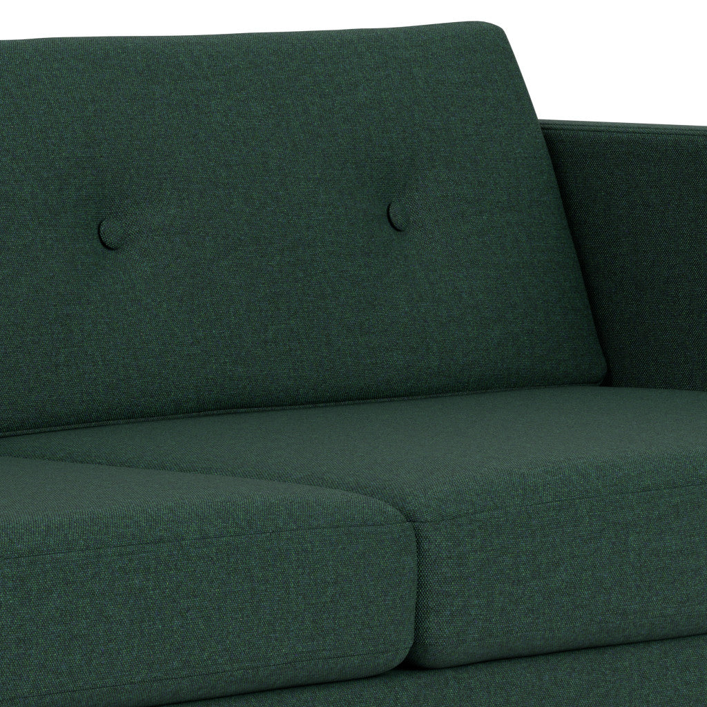 L42 - Firhøj - 2,5 pers. sofa Stål, Metal, Børstet, MLF, Green (32) - MTO af Unit10