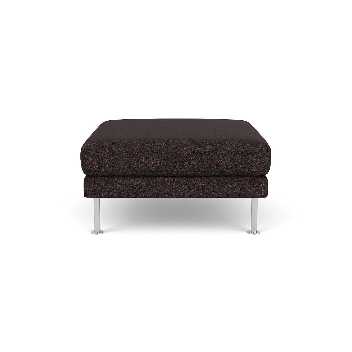 L42 - Firhøj - Puf 90 x 90 cm - Stål, Metal, Børstet, Bowen, Black-Brown (7030.21) - Unit10 - MTO