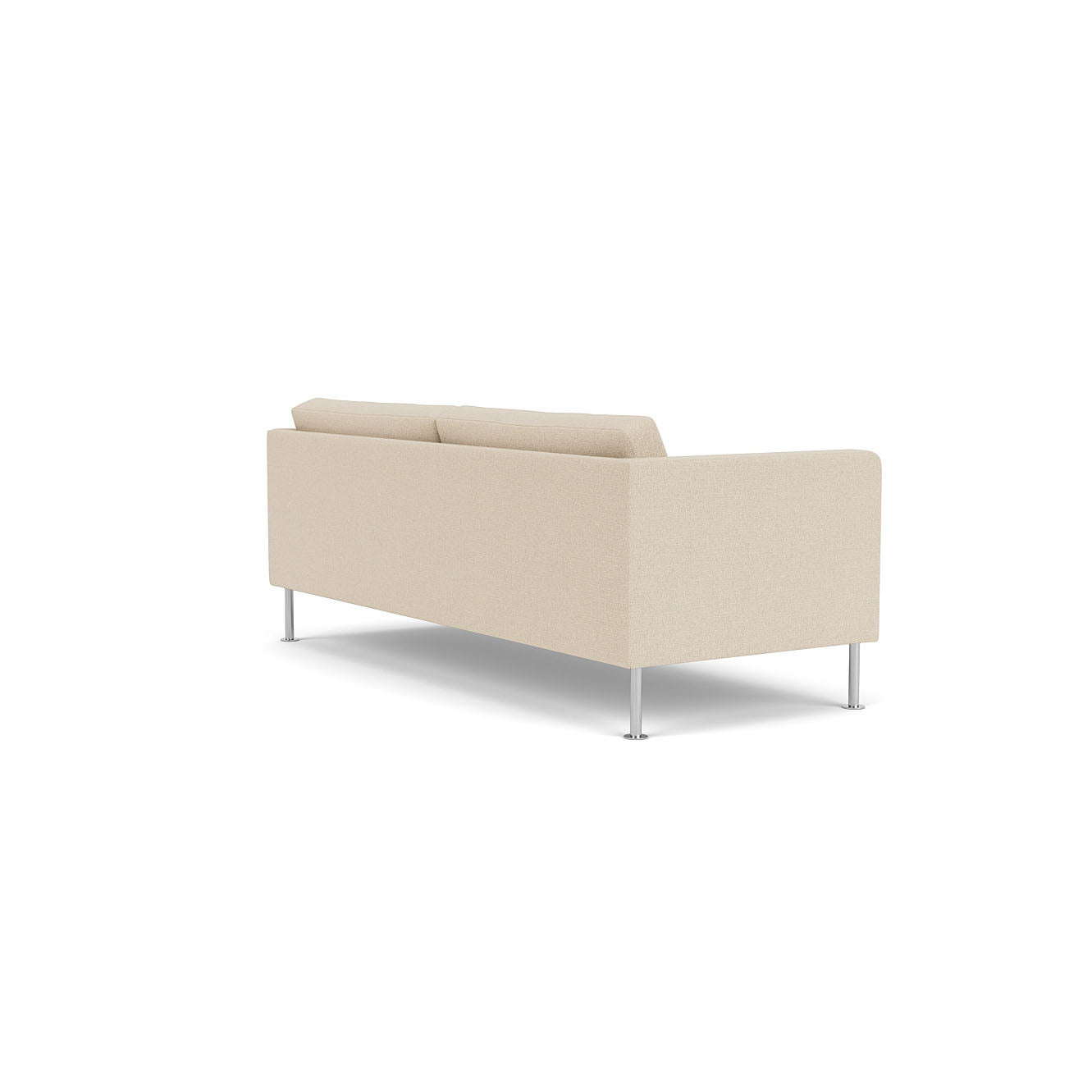 L42 Firhøj 2,5 pers. sofa Stål Metal Børstet Prairie Beige (90) Unit10 MTO