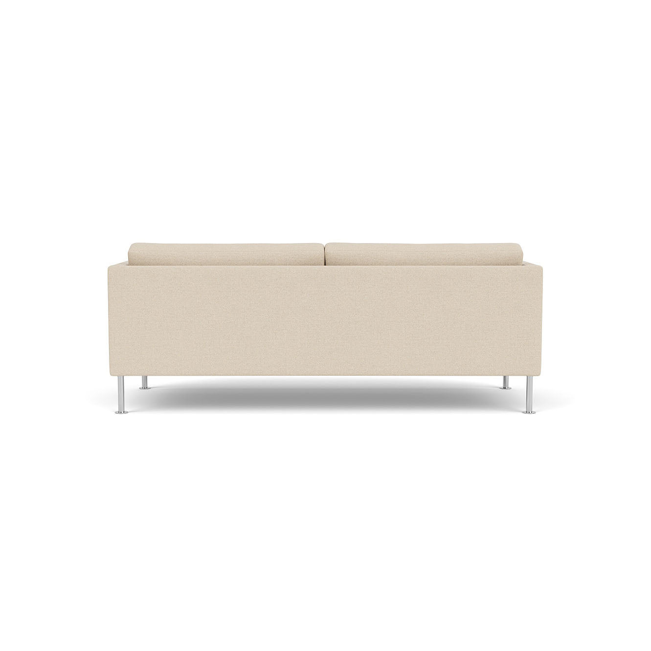 L42 Firhøj 2,5 pers. sofa Stål Metal Børstet Prairie Beige (90) Unit10 MTO