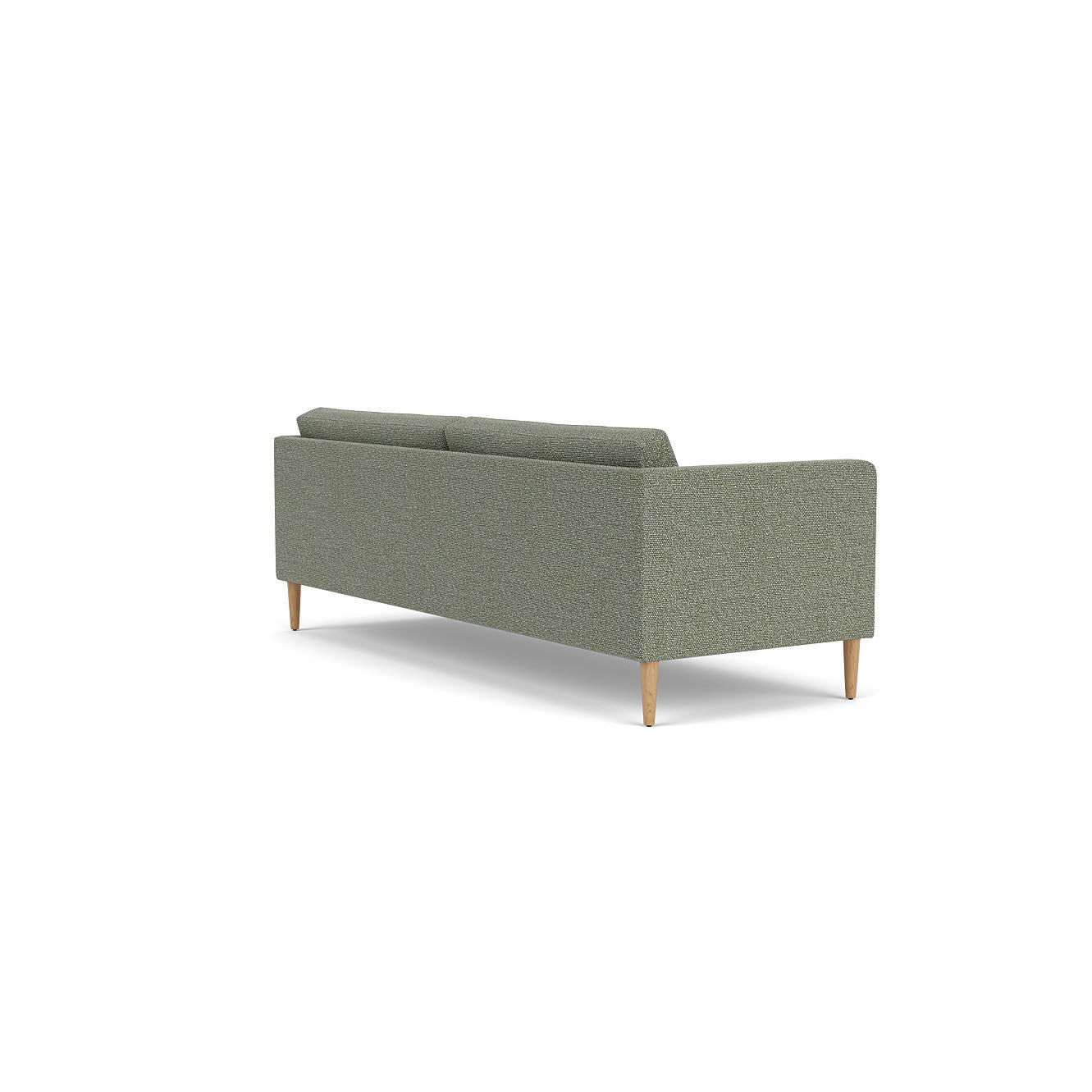 L42 Firhøj 3 pers. sofa Eg Natur Lakeret Monza Green Melange (56) Unit10 MTO