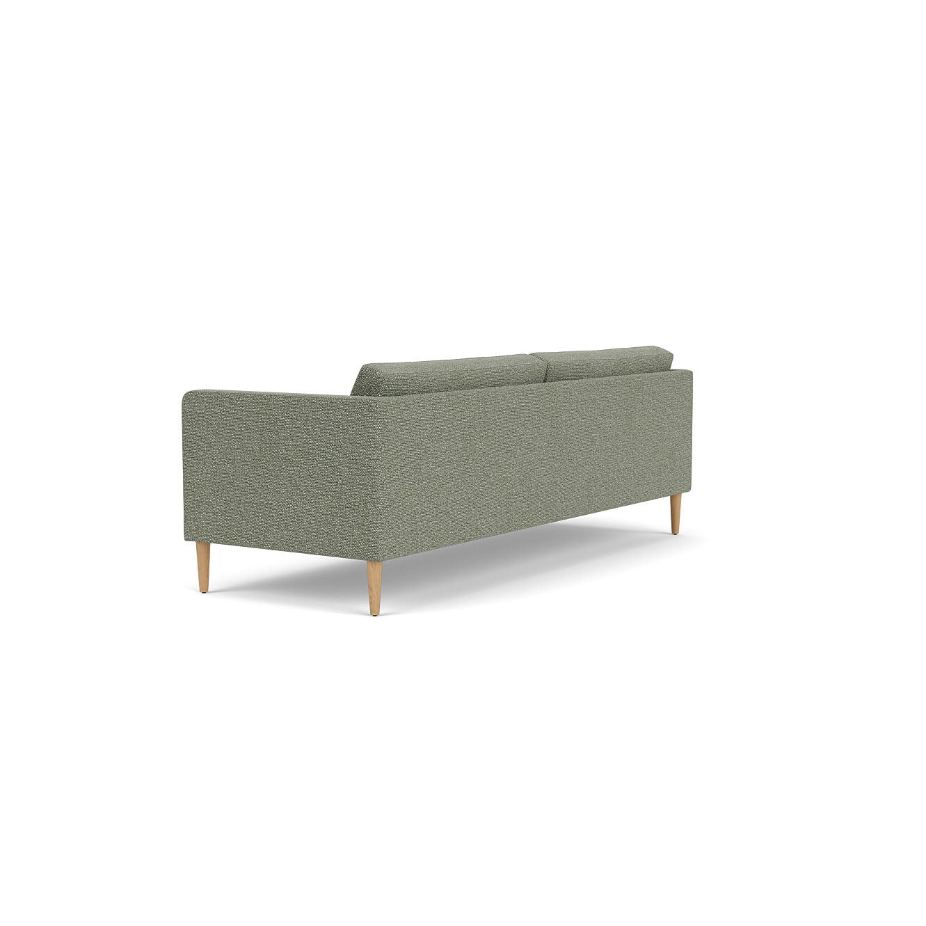 L42 Firhøj 3 pers. sofa Eg Natur Lakeret Monza Green Melange (56) Unit10 MTO