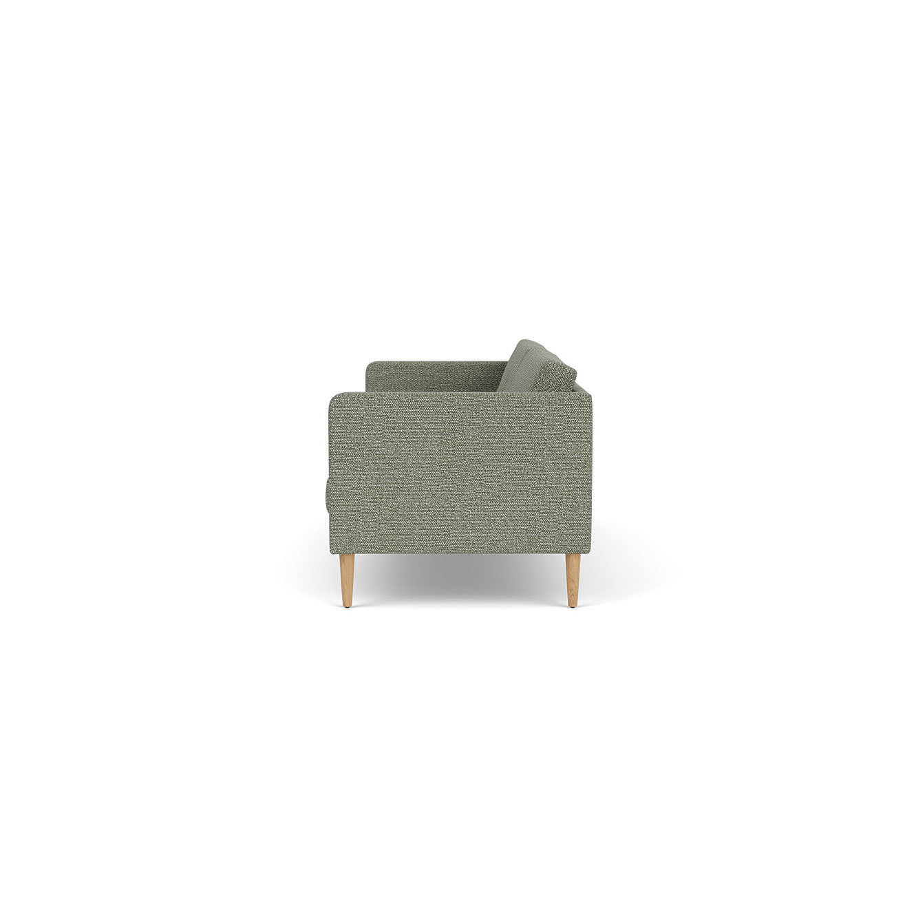 L42 Firhøj 3 pers. sofa Eg Natur Lakeret Monza Green Melange (56) Unit10 MTO