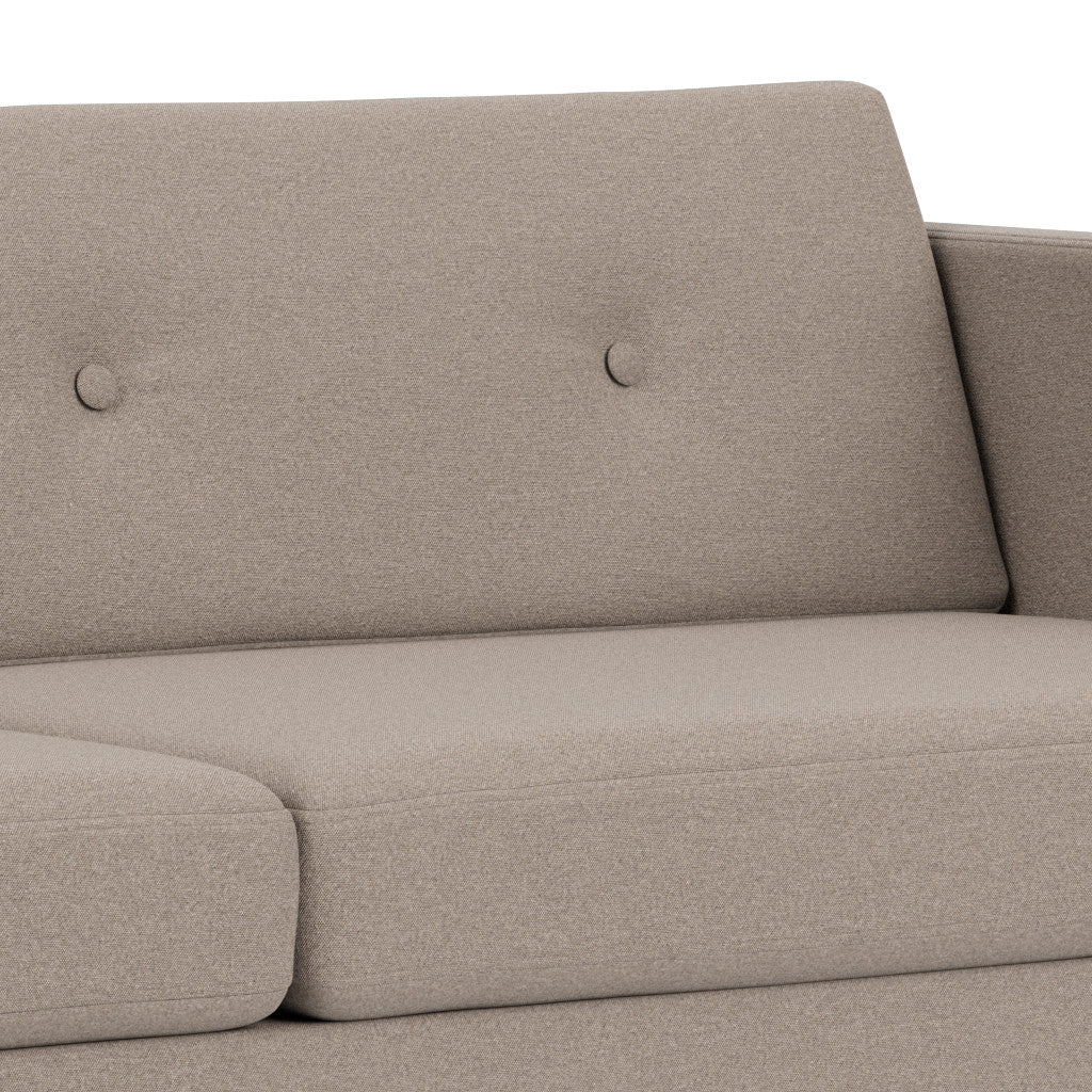 L42 Firhøj 3 pers. sofa Eg Natur Lakeret Olbia Stone (181) Unit10 MTO