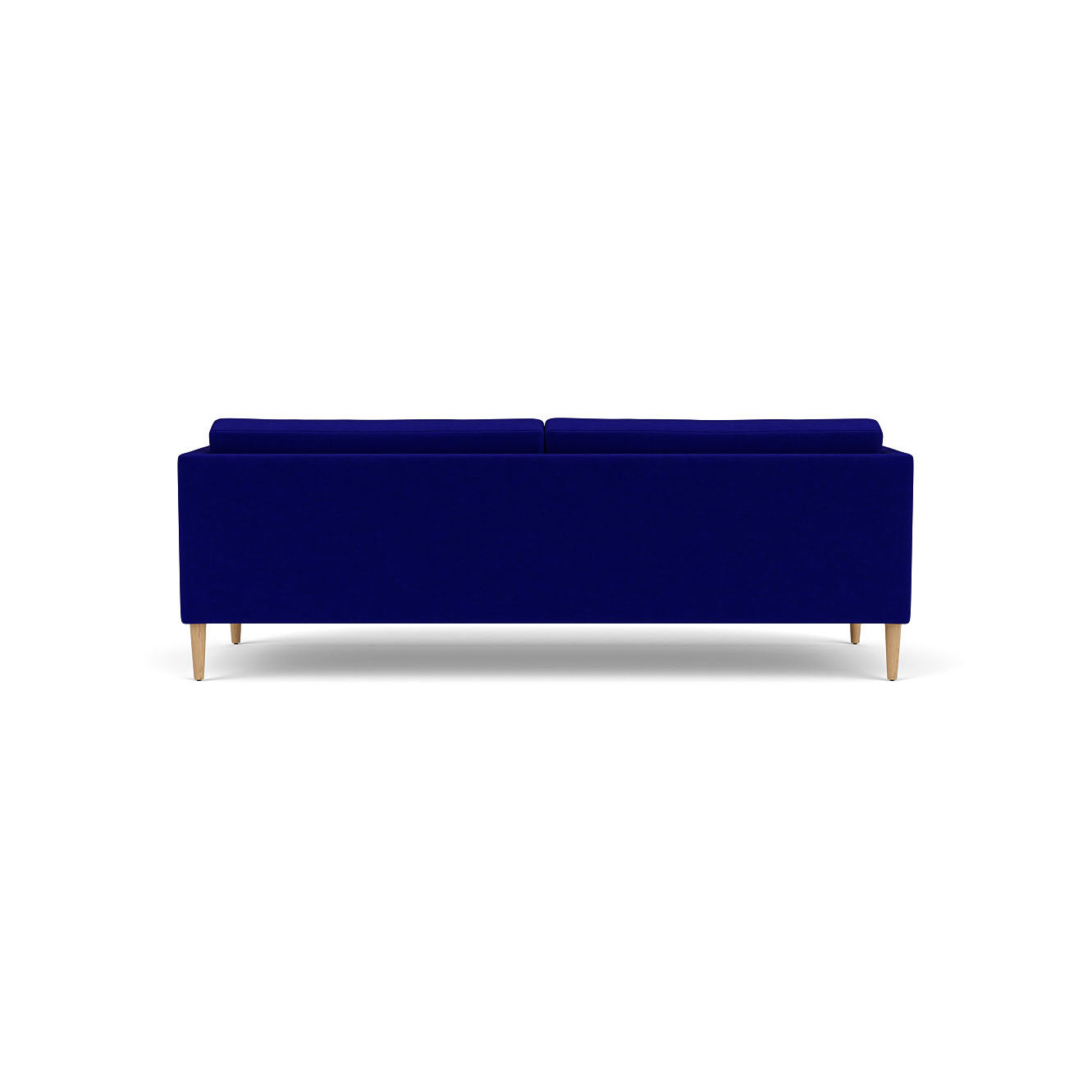 L42 Firhøj 3 pers. sofa Eg Natur Lakeret Ploegwool Blue (43) Unit10 MTO