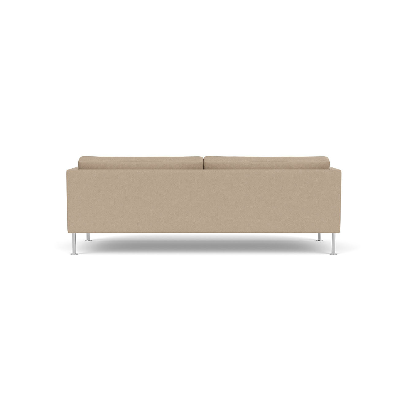 L42 Firhøj 3 pers. sofa Stål Metal Børstet Grain Beige (61252) Unit10 MTO