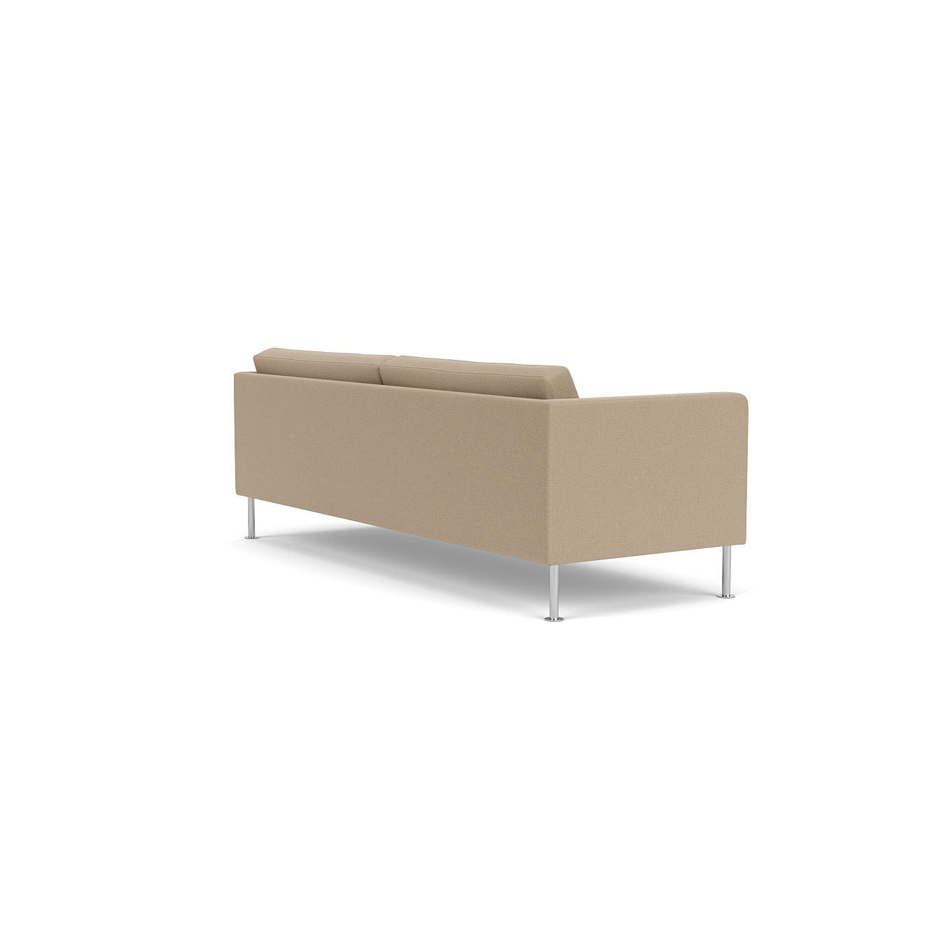 L42 Firhøj 3 pers. sofa Stål Metal Børstet Grain Beige (61252) Unit10 MTO