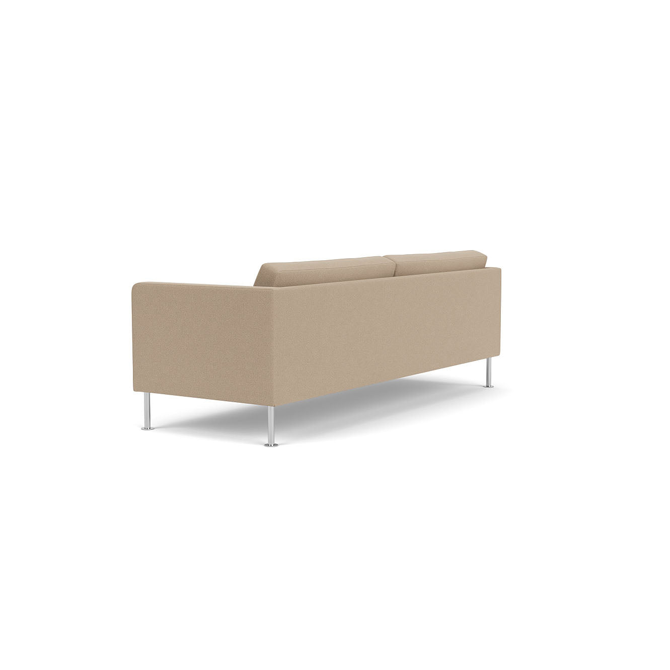 L42 Firhøj 3 pers. sofa Stål Metal Børstet Grain Beige (61252) Unit10 MTO
