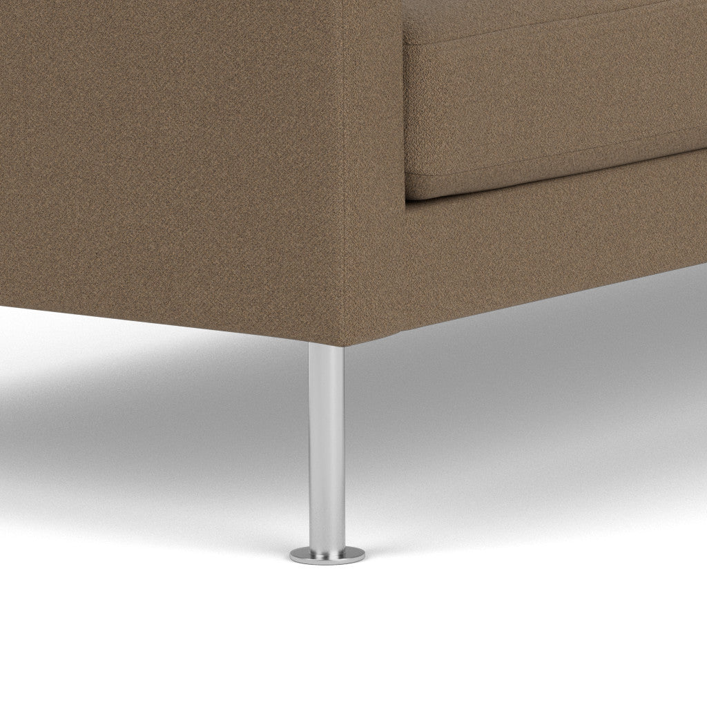 L42 Firhøj 3 pers. sofa Stål Metal Børstet Grain Taupe (61230) Unit10 MTO