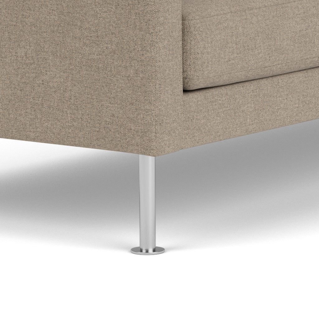 L42 Firhøj 3 pers. sofa Stål Metal Børstet Grain Taupe (61230) Unit10 MTO