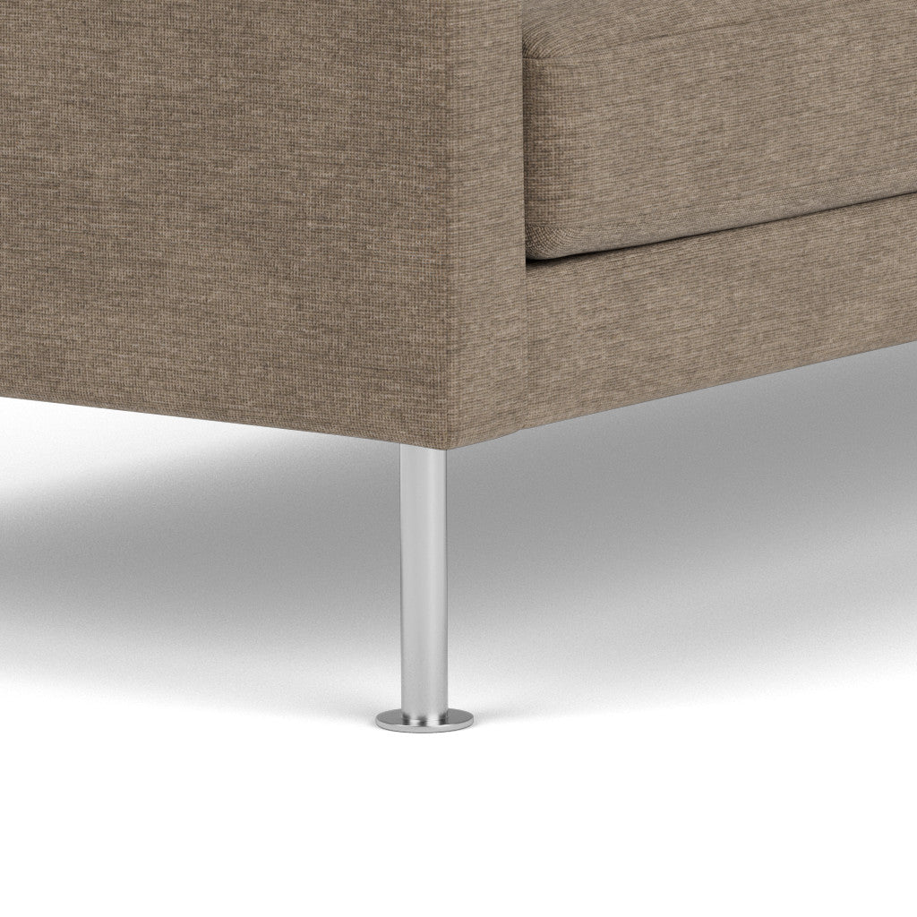 L42 Firhøj 3 pers. sofa Stål Metal Børstet Tangent Taupe (233) Unit10 MTO